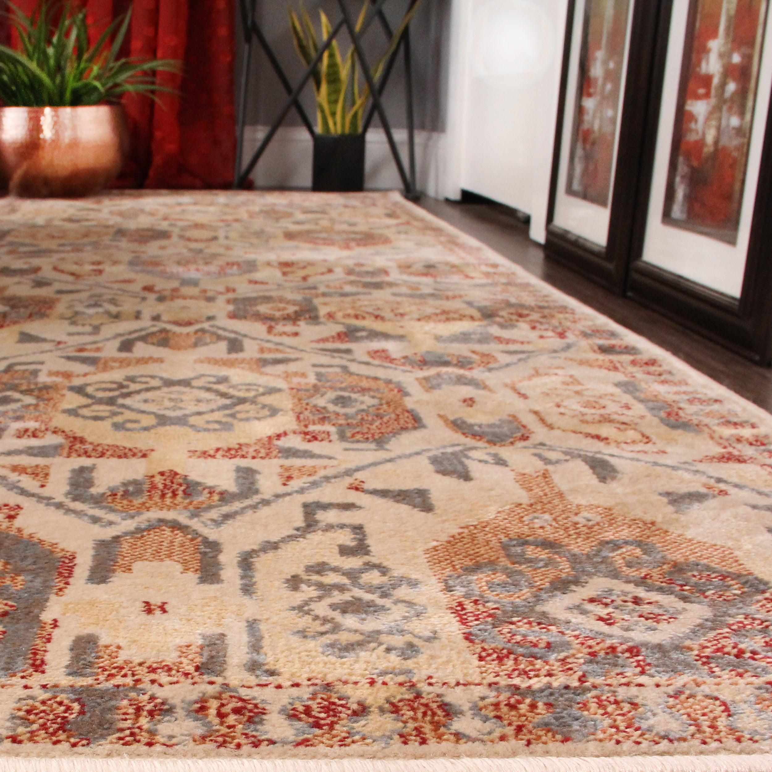Zuleyka Aztec Southwestern Area Rug - Handwoven Indoor Bohemian Decor for Living Room, Bedroom & Dorm