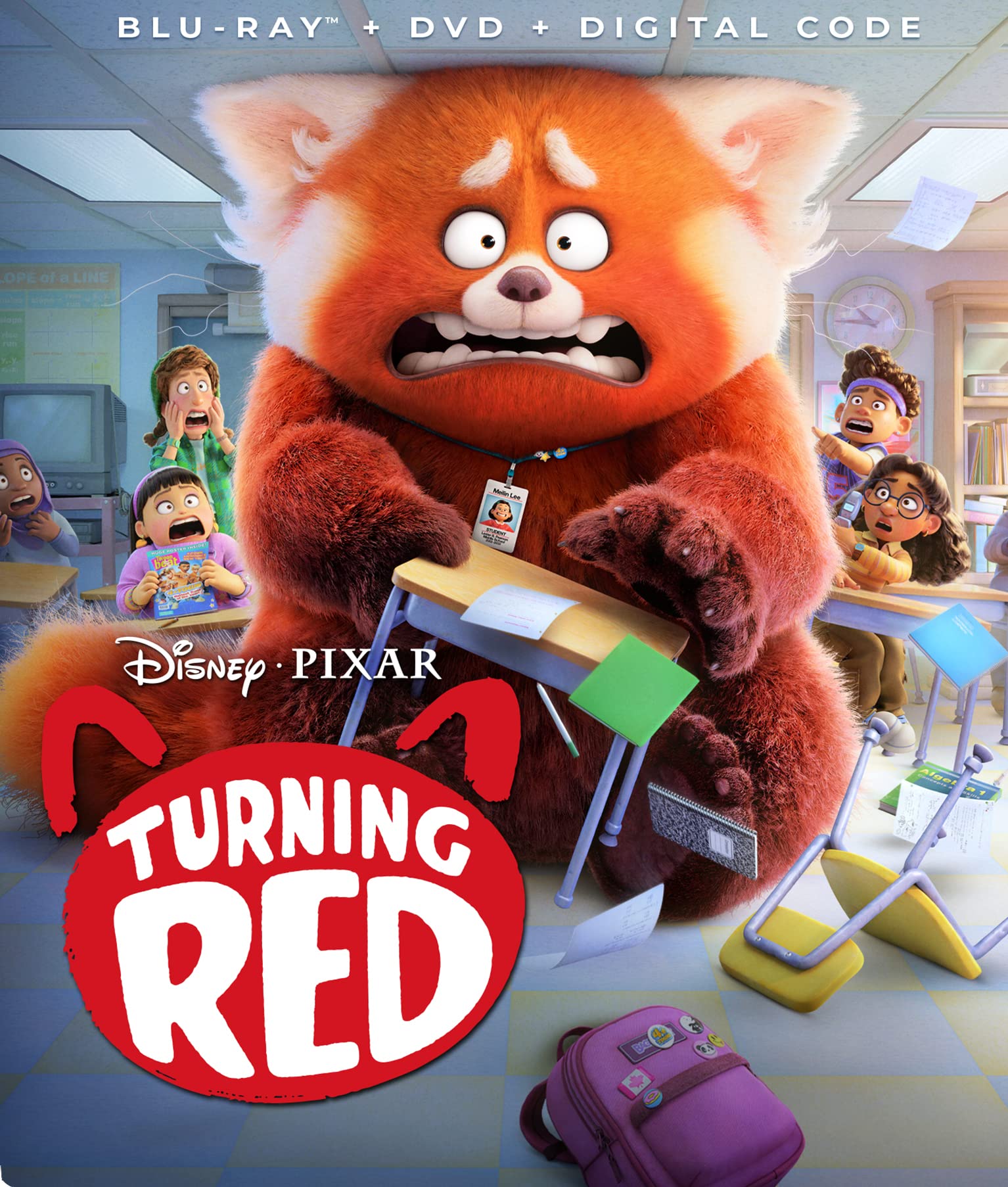 Turning Red - Disney Pixar Animated Movie DVD/Blu-ray | Family-Friendly Comedy Film | Perfect for Kids' Movie Nights & Birthday Gifts