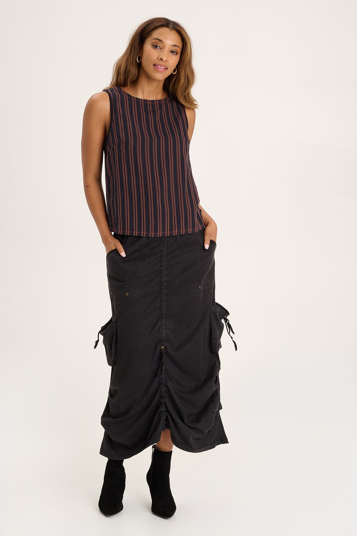 Stylish Black Macken Skirt for Women - Perfect for Office, Party & Casual Wear | Trendy A-Line Skirt with Comfortable Fit