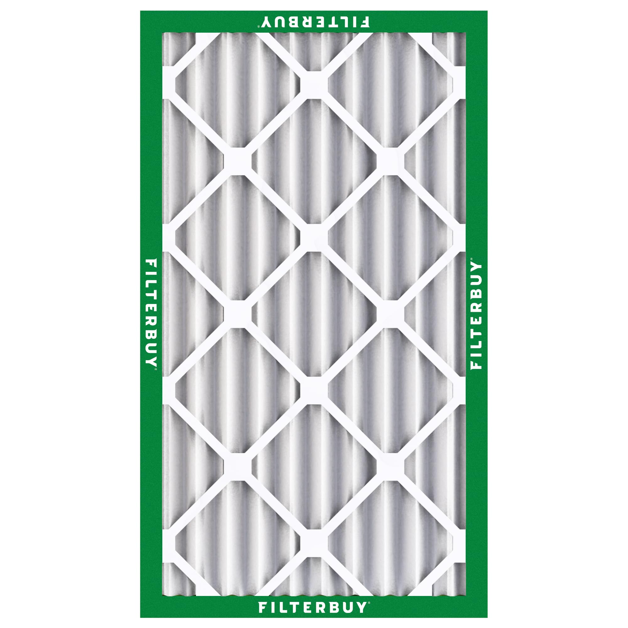 Filterbuy 17x25x4 MERV 8 Pleated Air Filter (5-Pack) - 16.5x24.5x3.63 Inch HVAC Furnace AC Replacement Filters for Dust & Allergen Defense - Perfect for Homes, Offices & Commercial Spaces
