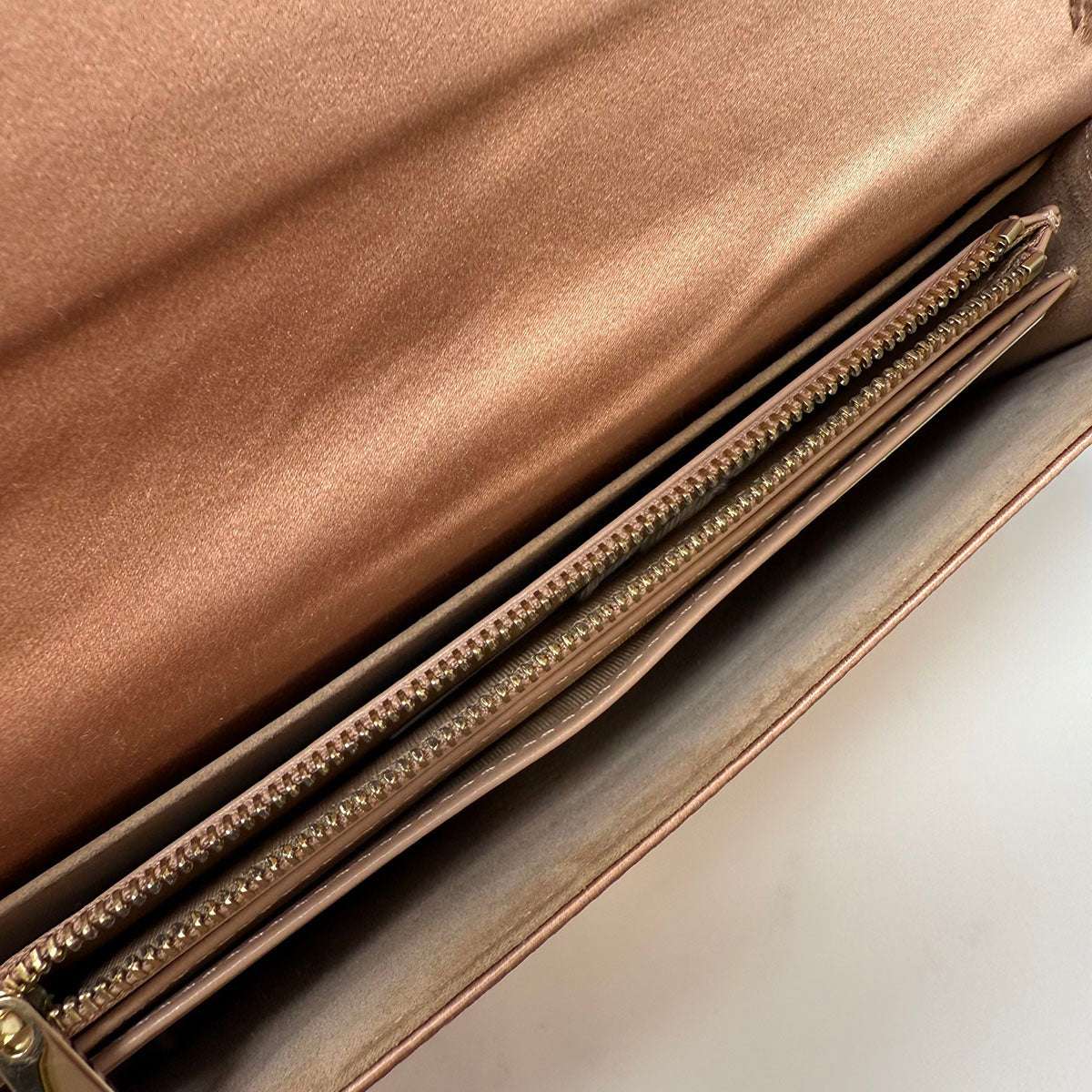 Christian Dior Satin Cannage Wallet on Chain - Luxury Designer Crossbody Bag for Women | Perfect for Evening Parties, Date Nights & Special Occasions
