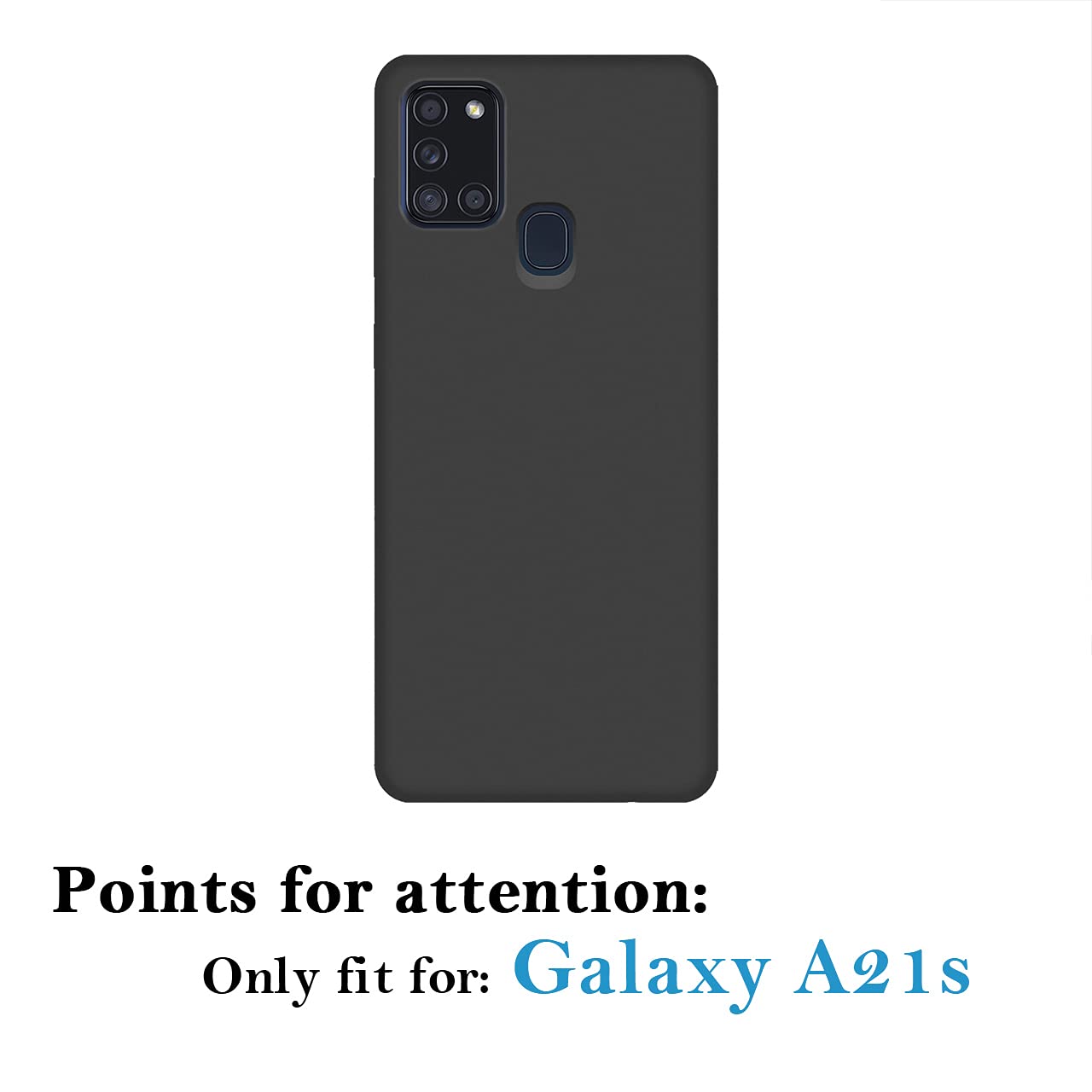 Custom Samsung Galaxy A21s Phone Case - Personalized Photo/Text/Name - Anti-Scratch Shock-Resistant Soft TPU Protective Cover (Black) - Perfect for Everyday Use, Travel & Gifts