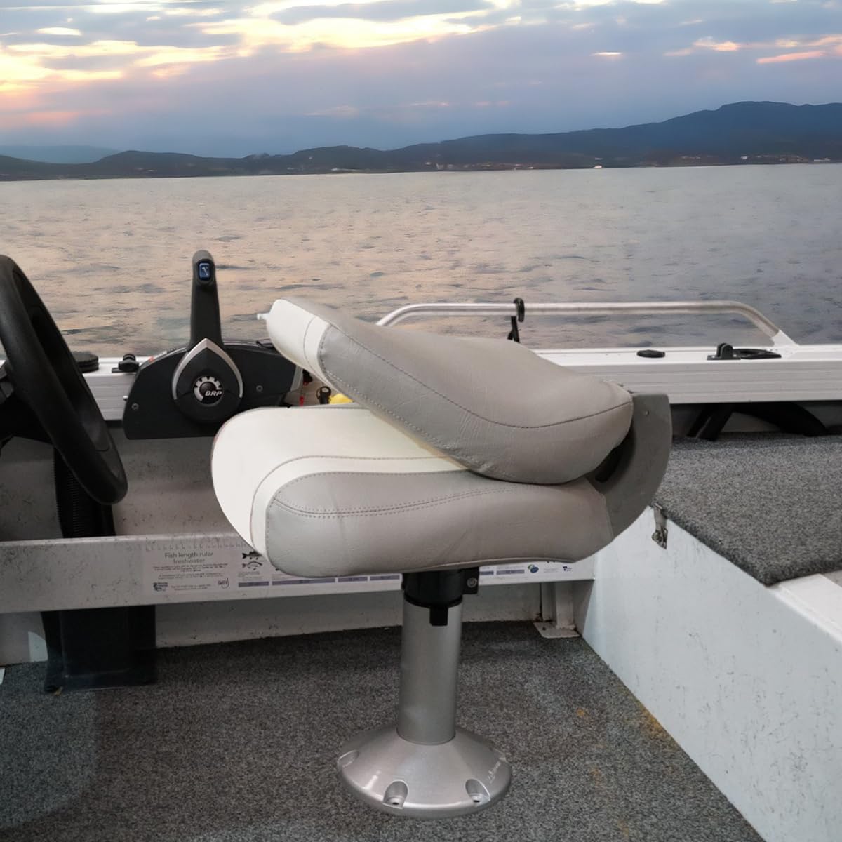 Oceansouth Siroco Folding Boat Seat - Lightweight, Durable & Comfortable for Fishing, Boating & Outdoor Adventures