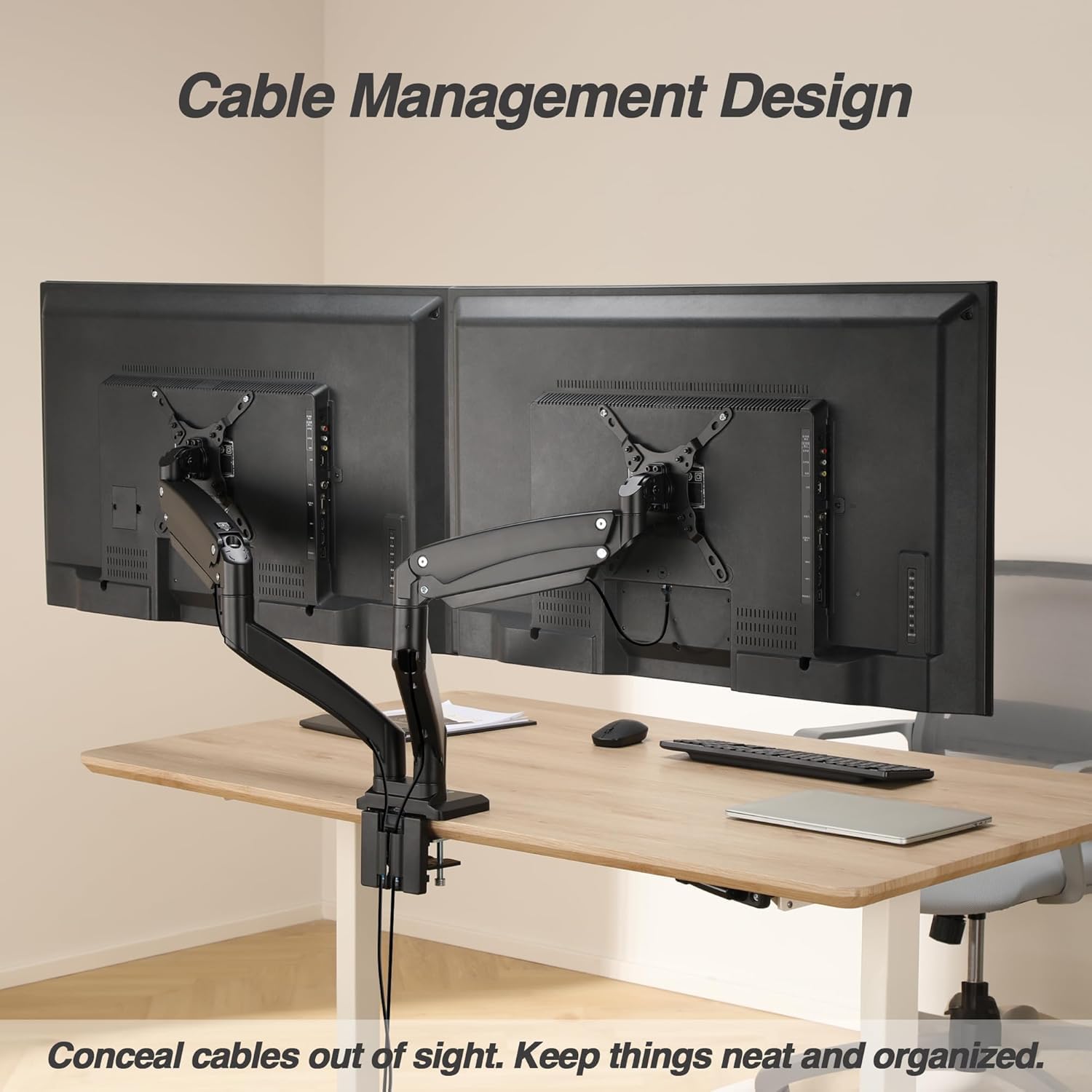 AVLT Dual Monitor Arm Desk Mount for 13