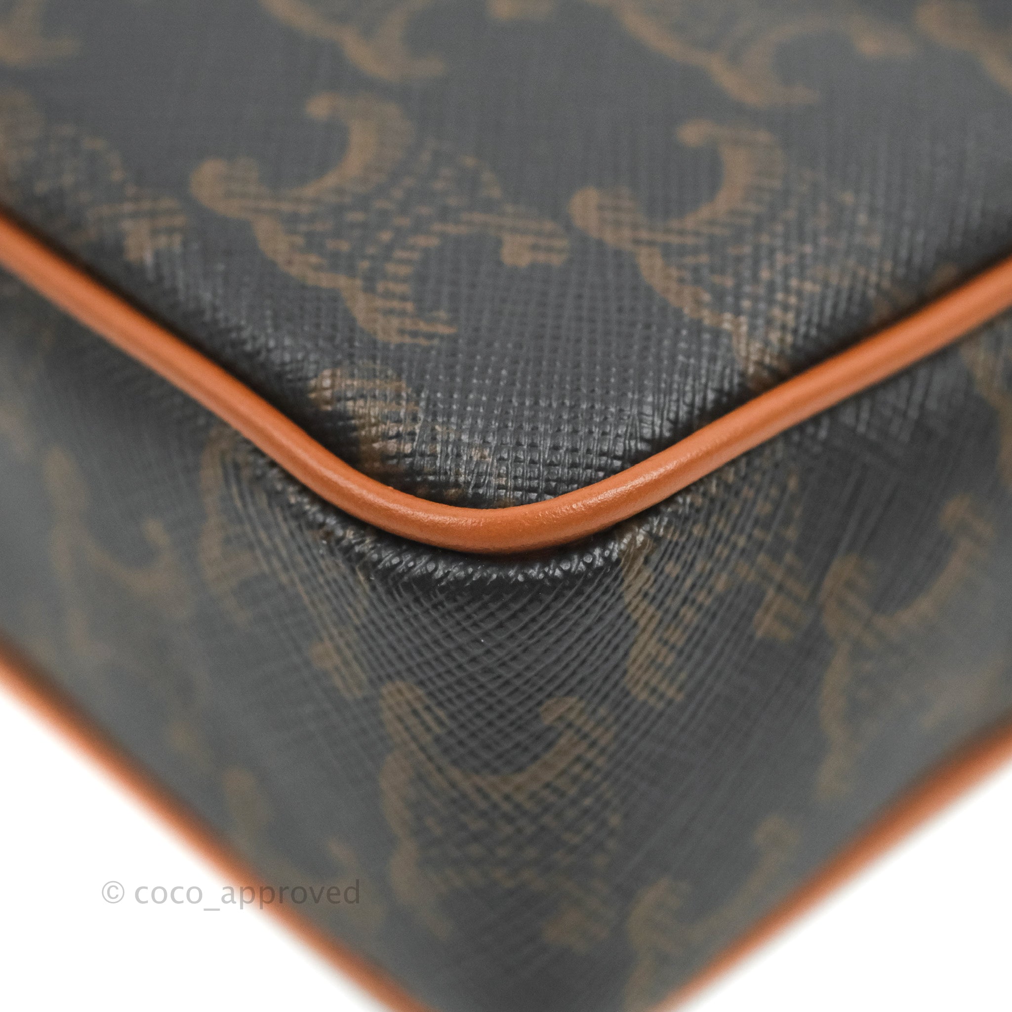 Celine Small Patapans Handbag in Triomphe Canvas Tan - Luxury Crossbody Bag for Women, Perfect for Work, Travel & Everyday Use