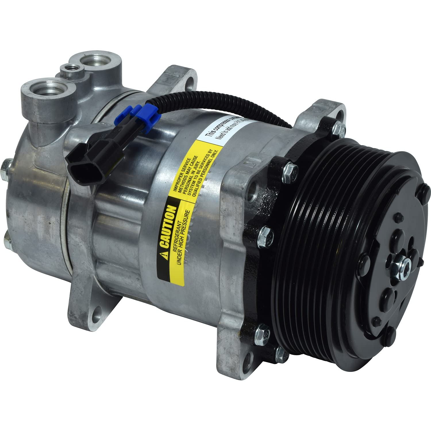 SD7H15 A/C Compressor Replacement for Kenworth Peterbilt Trucks - Heavy Duty Air Conditioning System Part for Truck Cab Cooling & Long Haul Comfort