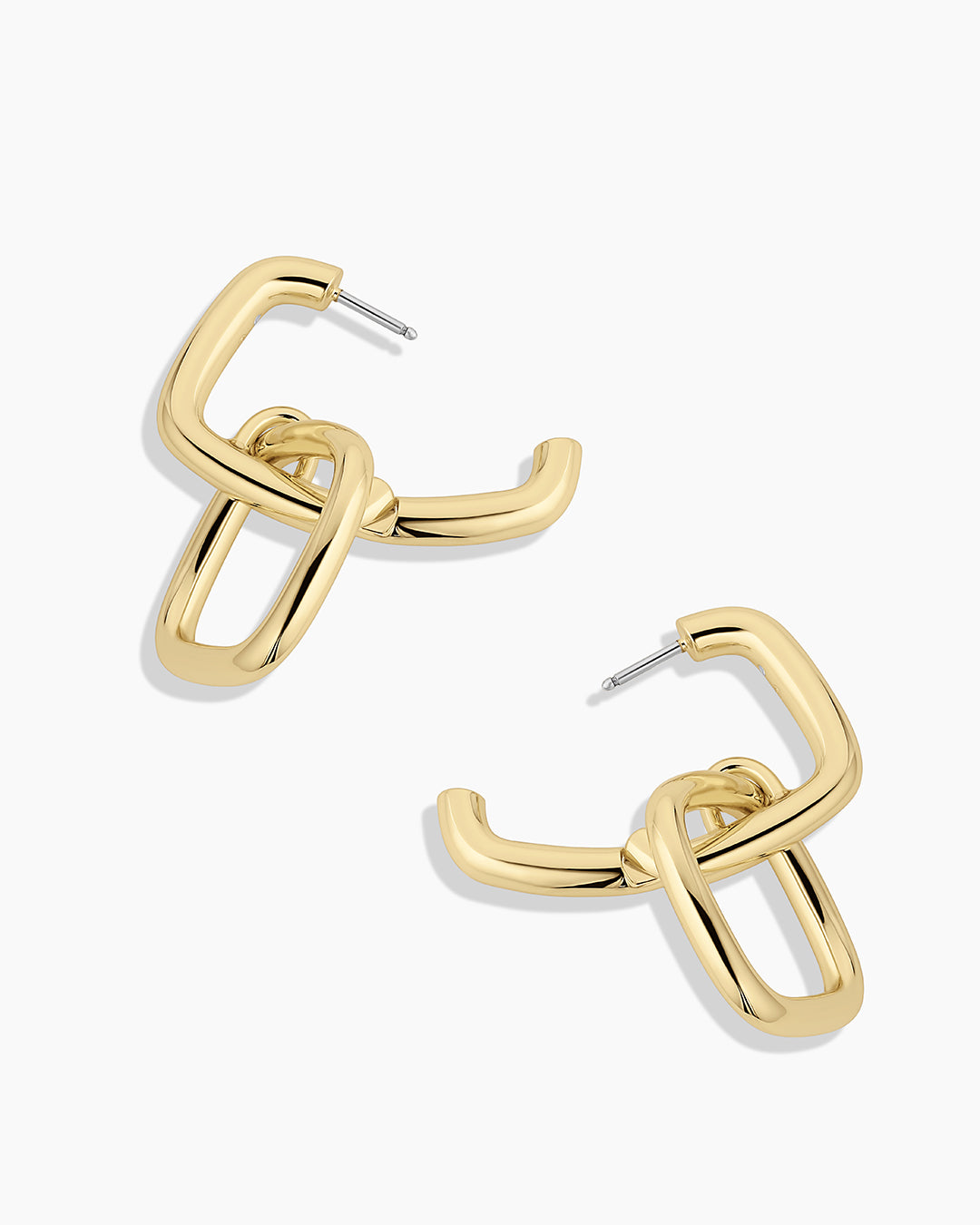 Charlie Drop Hoops - Stylish Dangle Earrings for Women, Trendy Minimalist Jewelry, Perfect for Everyday Wear & Special Occasions