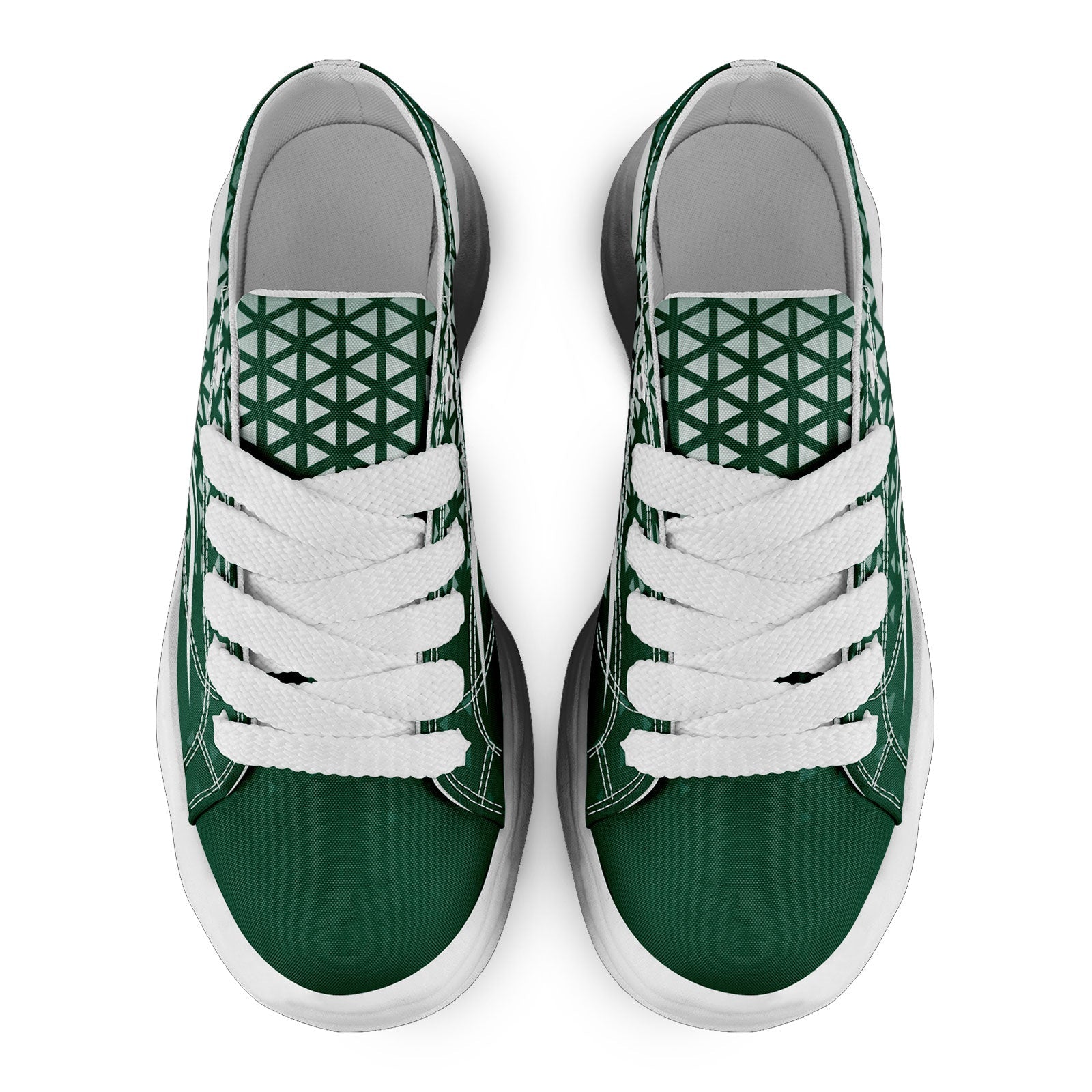Custom Green & White New York Personalized Sneakers - Unisex Casual Shoes FN038 D023003 Size 28 - Perfect for Streetwear, Urban Fashion & Daily Comfort