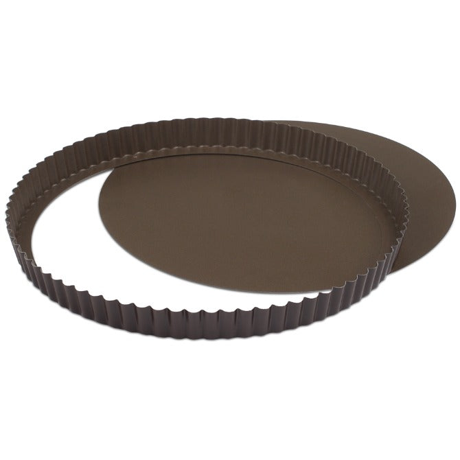 Nonstick Removable Bottom Tart Pan - 9 Inch Round Baking Dish for Perfect Tarts, Quiches & Pies | Easy Release & Even Heating | Ideal for Home Bakers & Professional Chefs