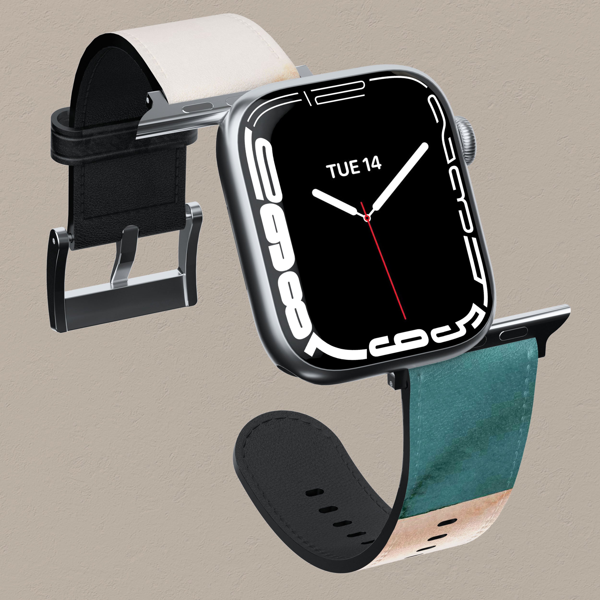 Premium Silk Sands Apple Watch Band - Soft & Comfortable Strap for Apple Watch Series 9/8/7/6/SE - Elegant & Durable Replacement Band for Workout, Running, Office & Daily Wear