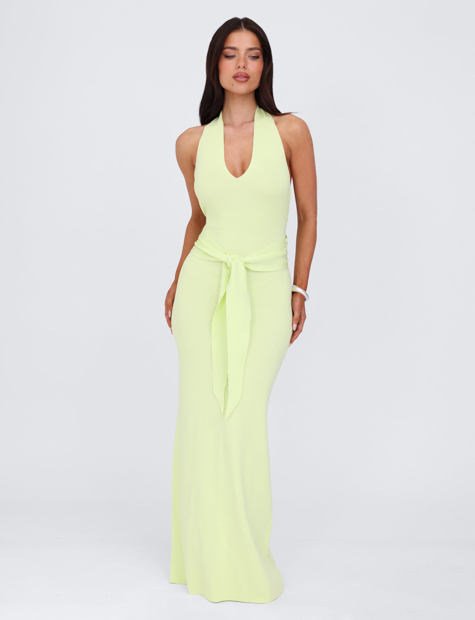 MAREE DRESS Women's Green Flowy Midi Dress - Perfect for Summer Outings, Beach Vacations & Casual Wear