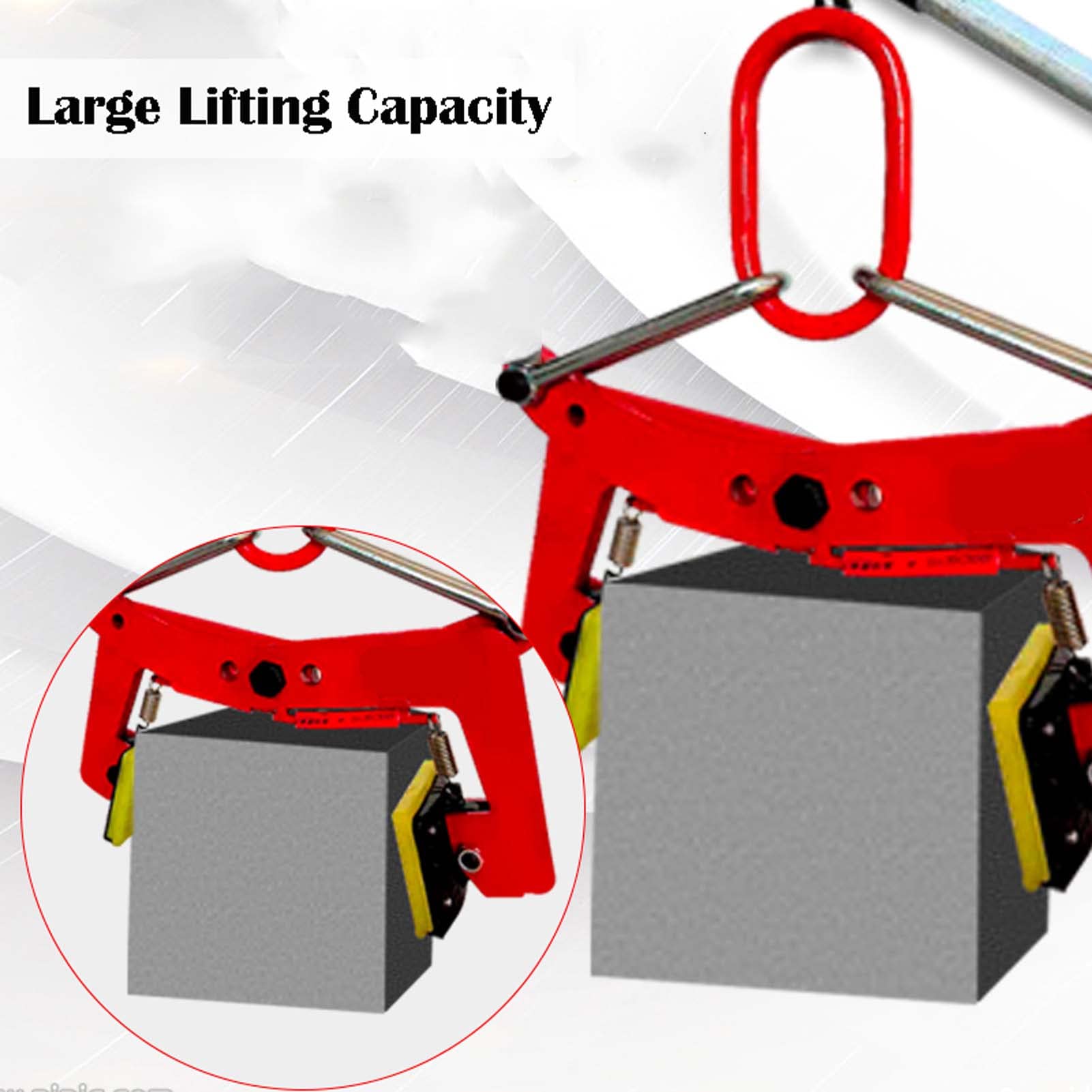 246kg (542 lbs) Heavy Duty Vertical Plate Lifting Clamp - Non-Slip Stone & Metal Sheet Lifting Tongs for Transport and Construction Work - Perfect for Stone Masonry, Metal Fabrication and Industrial Material Handling