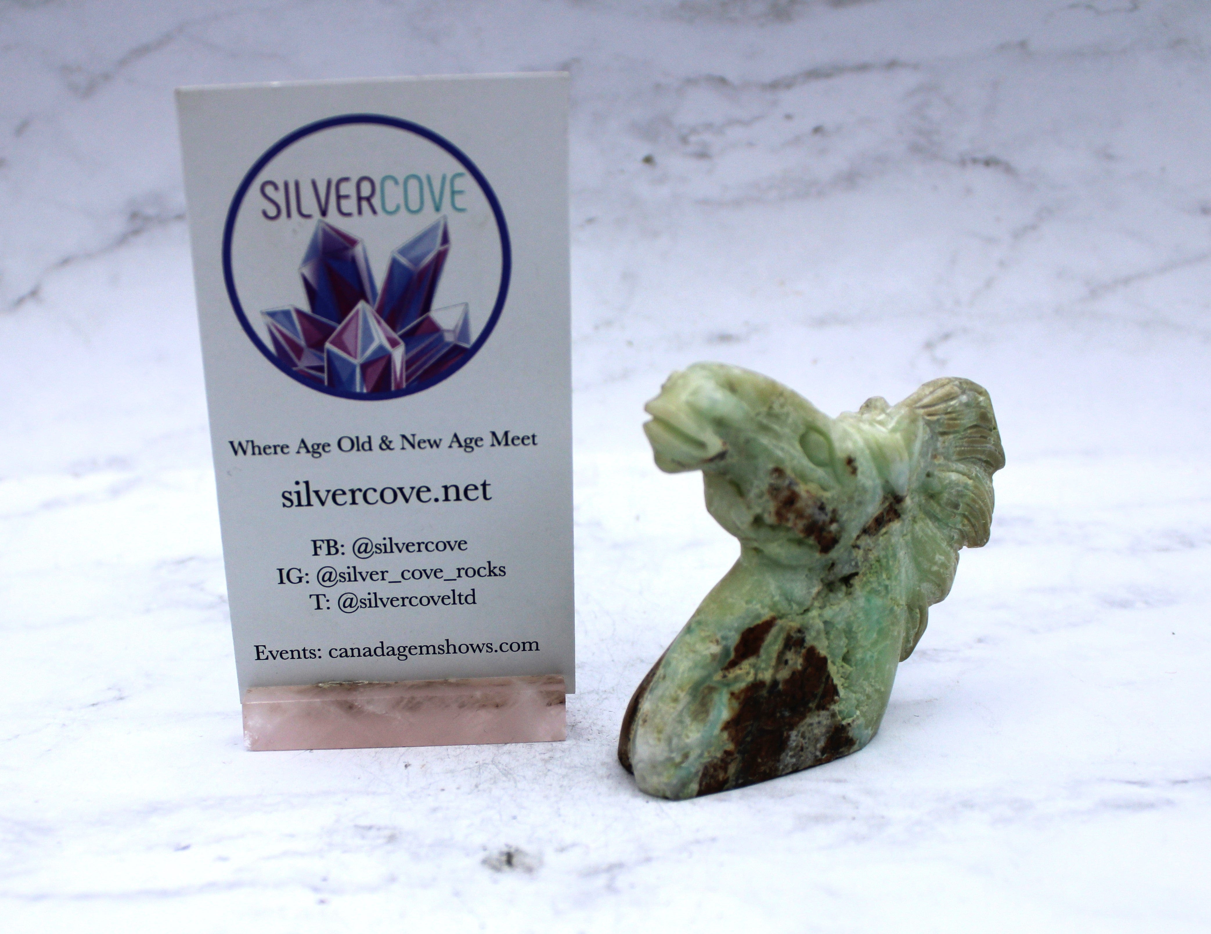 Handcrafted Chrysoprase Gemstone Horse Statue - Elegant Home Decor & Feng Shui Gift for Wealth & Success | Perfect for Office Desk, Living Room, or Meditation Space