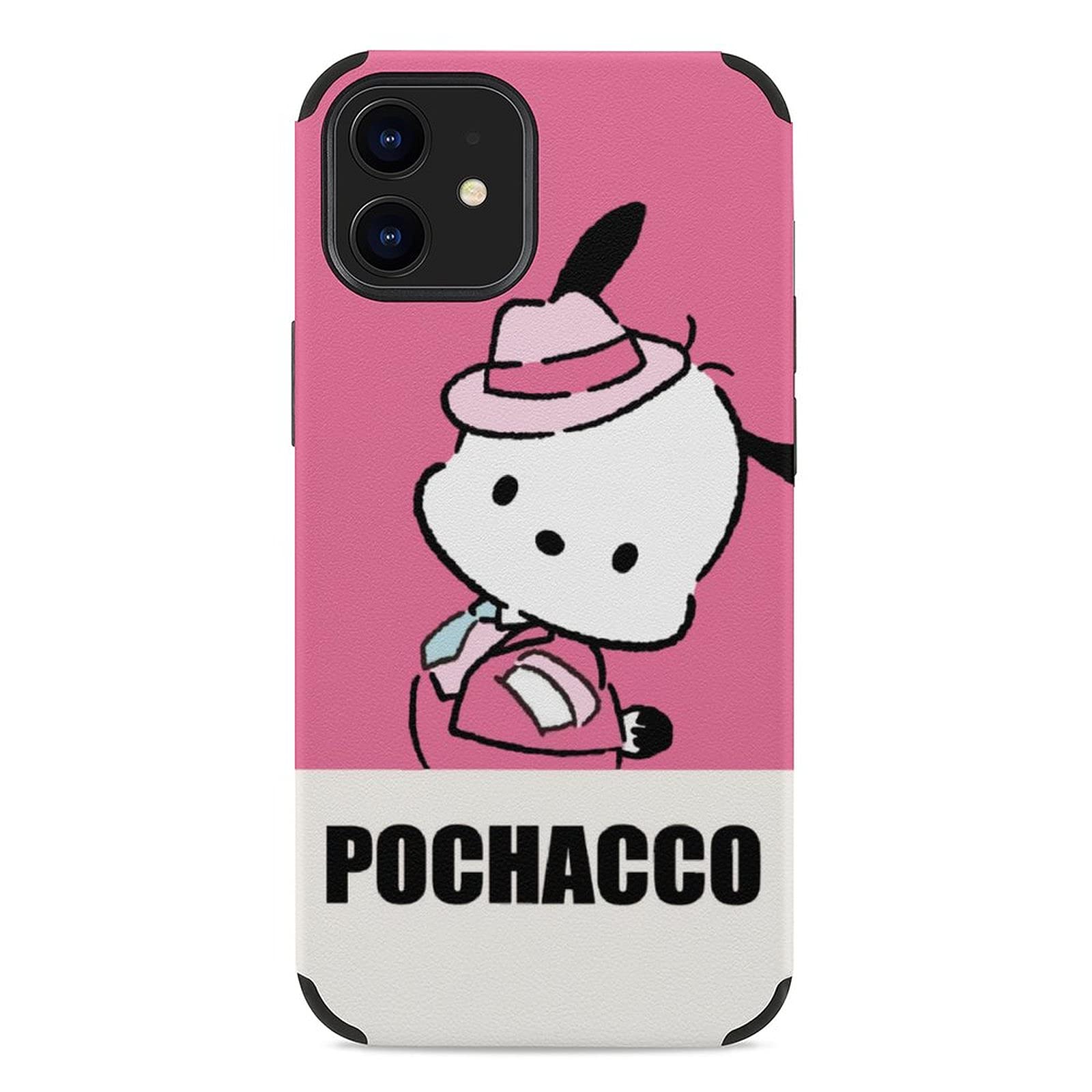 Poch-acco Soft Shell iPhone 12 Series Phone Case - Creative Pattern Fashionable Microfiber Cover (Compatible with iPhone 12/12 Pro/12 Mini) - Perfect for Daily Use, Travel & Gift Giving