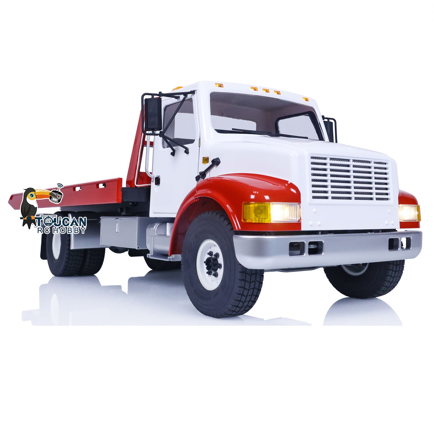 CrossRC WT4 1/10 Scale 4x2 Remote Control Wrecker Truck - Painted & Assembled RC Model with Battery, Lights & Sound for Road Rescue Simulation & Off-Road Play