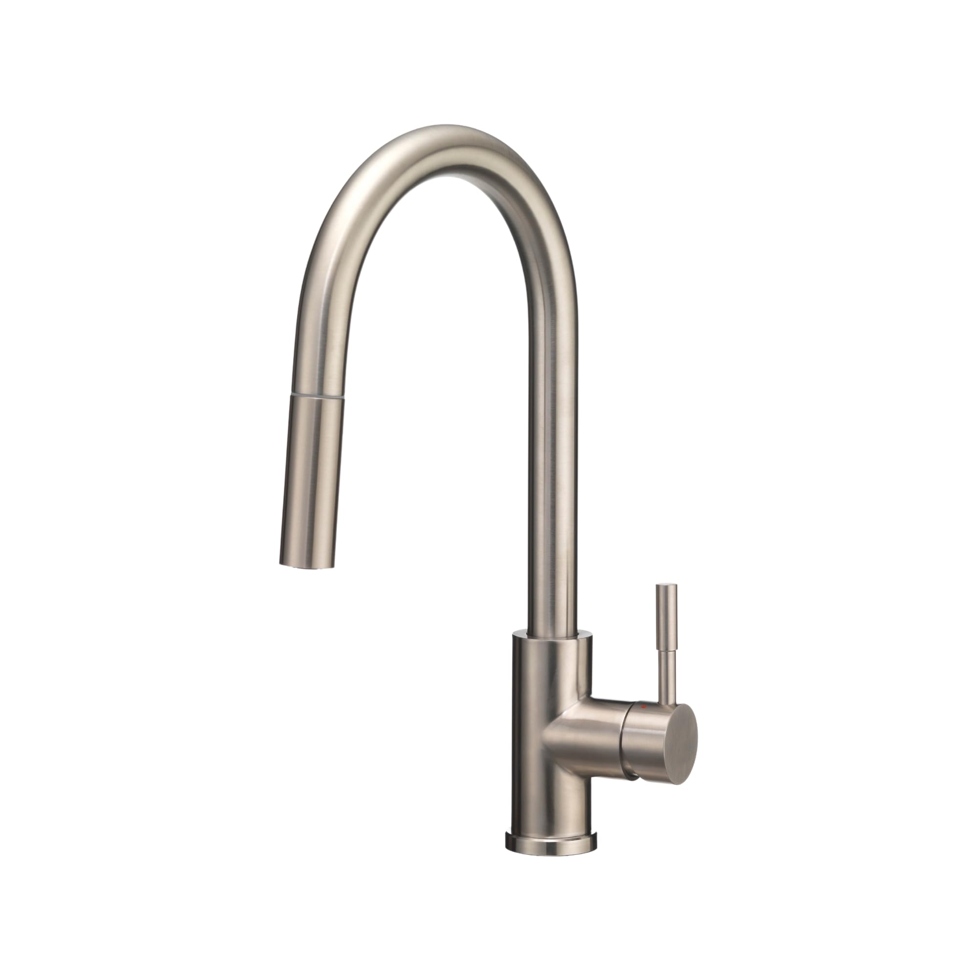 Dura Faucet DF-MK530SLK-SN Streamline Pull-Down RV Kitchen Faucet - Stainless Steel Finish for Campers, Trailers & Mobile Homes - Perfect for Small Space Cooking & Outdoor Adventures