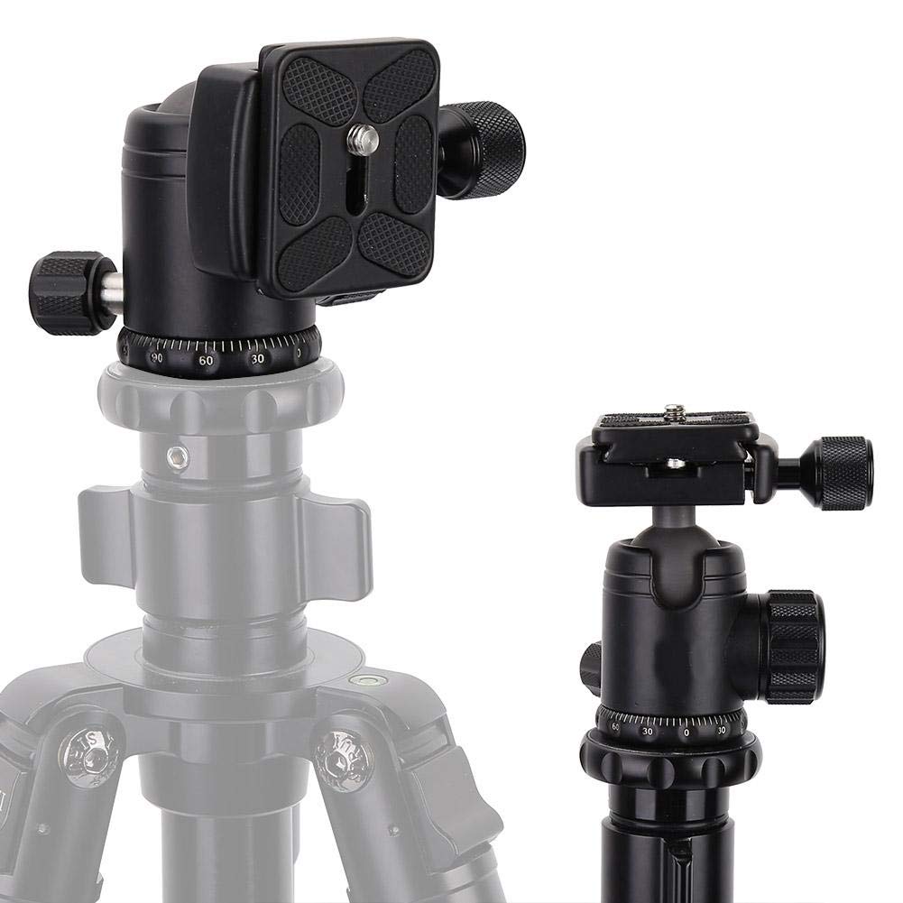 360 Degree Rotating Panoramic SLR Camera Tripod Ball Head with Quick Release Plate - 36mm Sphere & 60mm Plate for DSLR Photography, Vlogging, and Outdoor Shooting