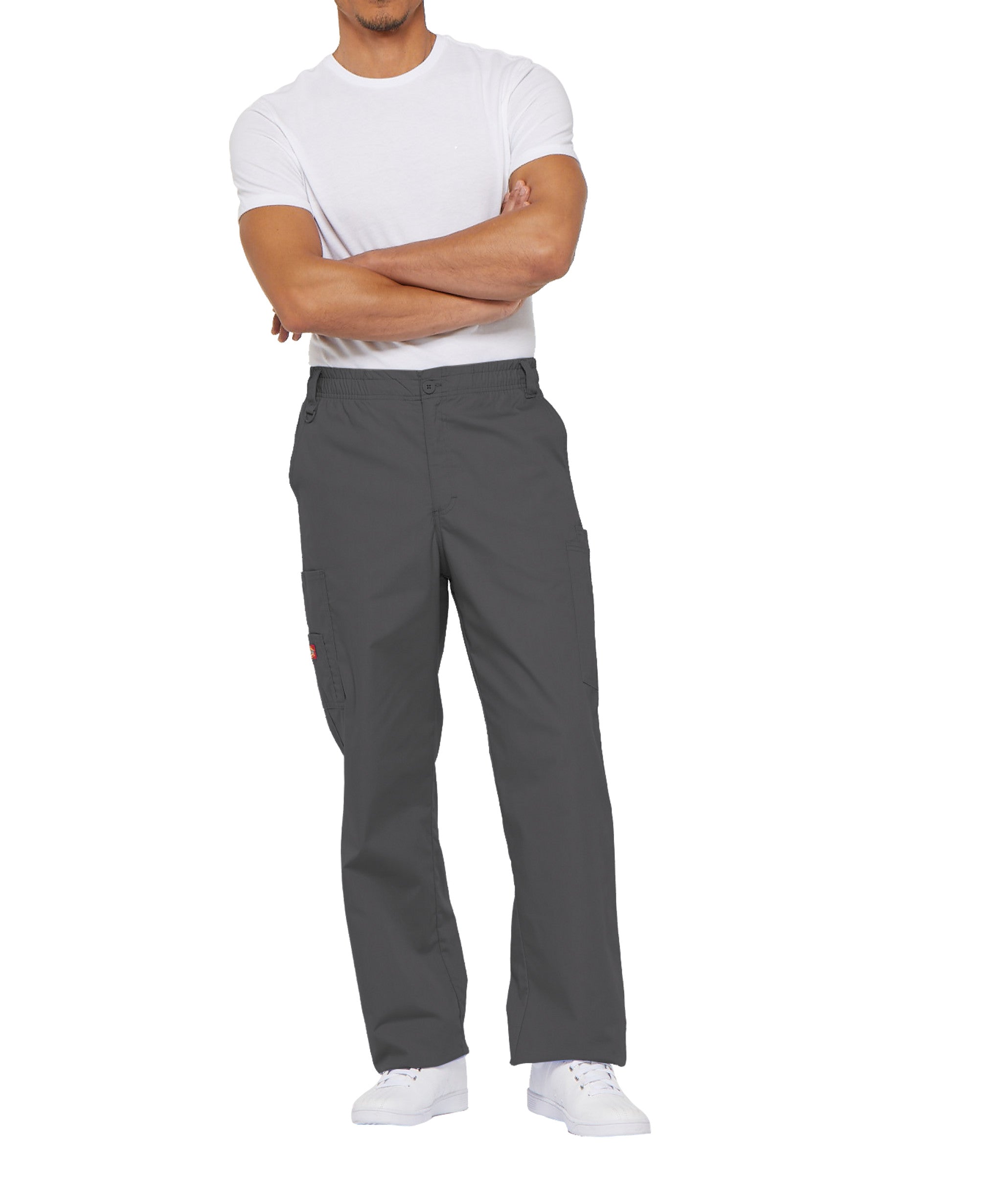 Men's 7-Pocket Zip Fly Scrub Pants - Comfortable Medical Work Pants for Doctors & Nurses - Perfect for Hospital Shifts, Clinical Work & Healthcare Professionals