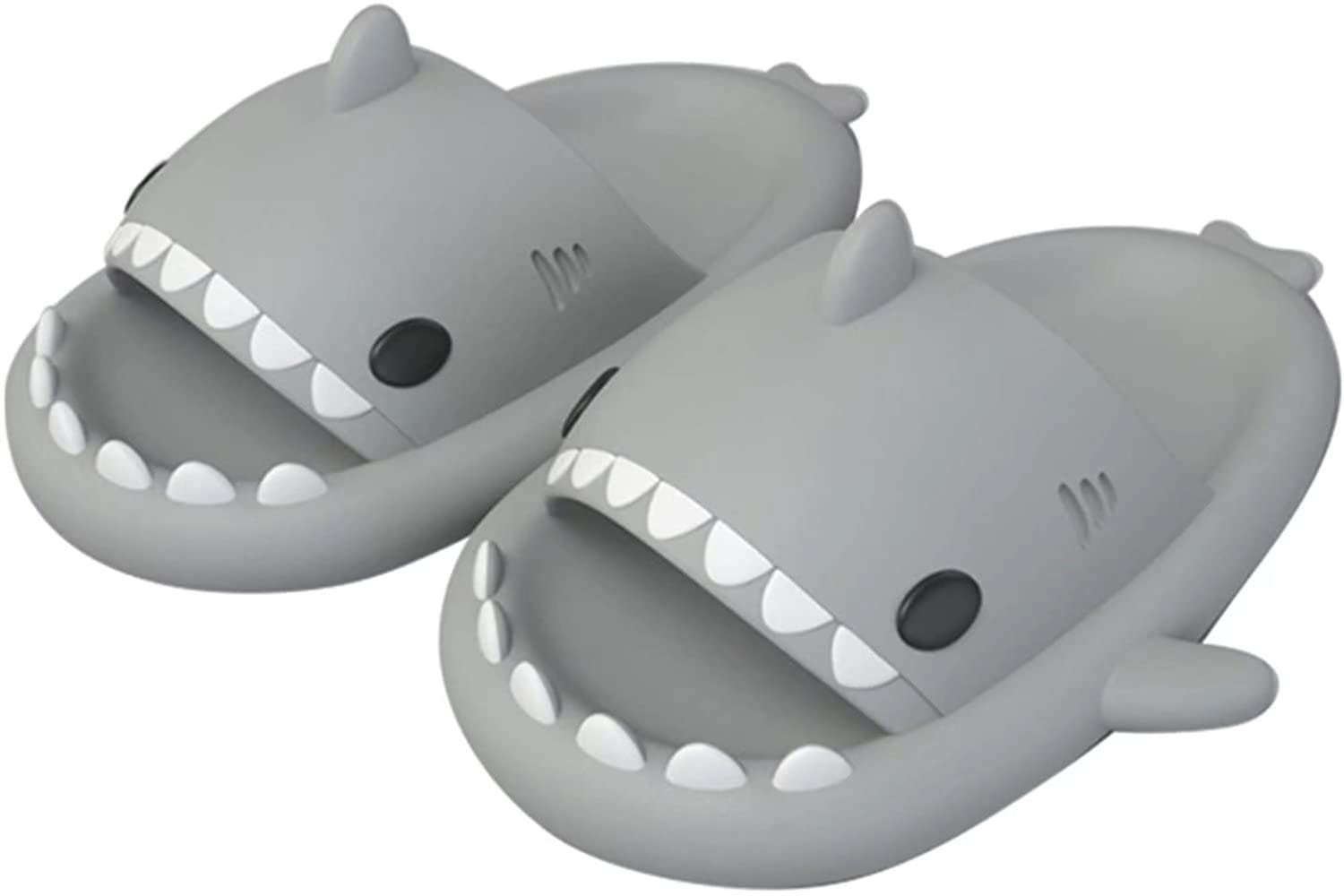 Stylish Shark Slides for Women & Men - Non-Slip Beach & Home Slippers with Open Toe Design | Perfect for Summer, Poolside, and Indoor Comfort