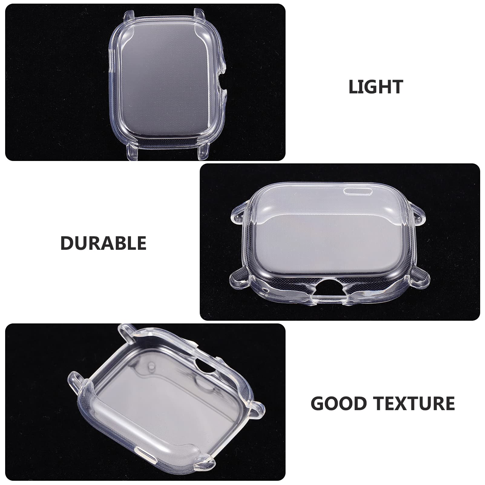 3 Pack TPU Smartwatch Case Cover Protector - Durable Shockproof Shell for Apple Watch, Samsung Galaxy Watch & Fitbit - Perfect for Sports, Workouts & Outdoor Activities