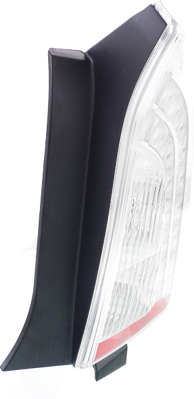 Evan-Fischer CAPA Certified Passenger Side Tail Light Assembly for 2012-2015 Toyota Prius Plug-In - Perfect for Night Driving & Enhanced Vehicle Safety