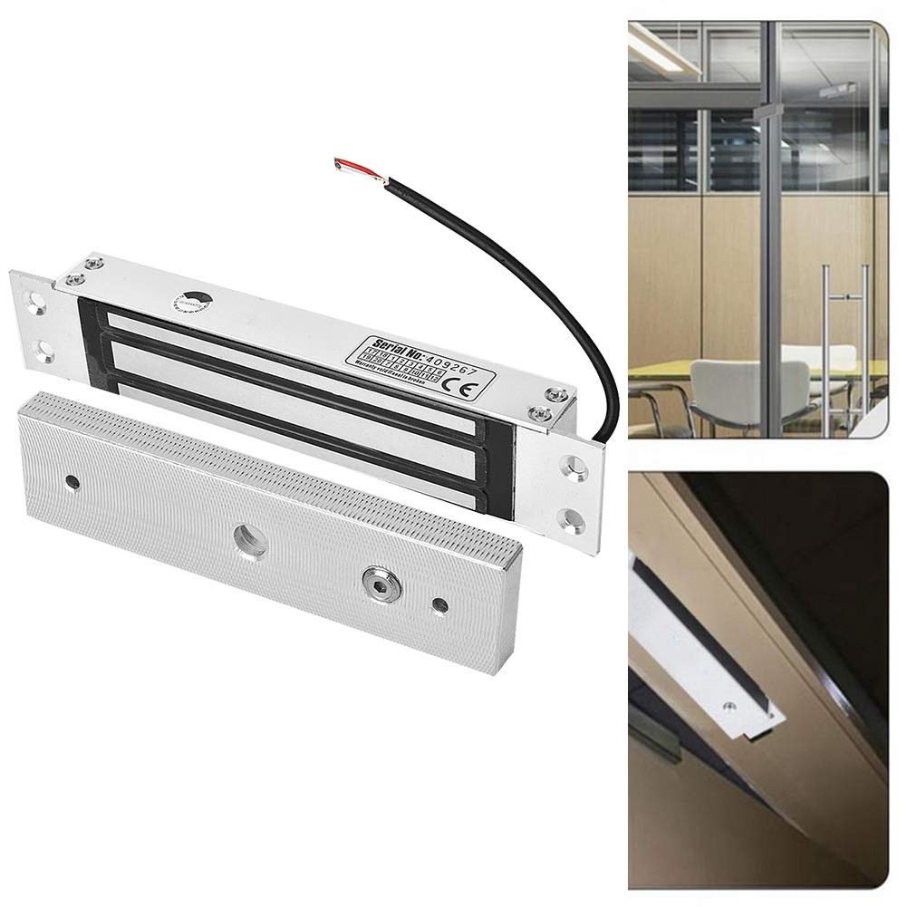 Bicaquu DC 12V Magnetic Lock - Heavy Duty Electromagnetic Door Lock for Secure Access Control | Ideal for Cabinets, Gates & Security Doors