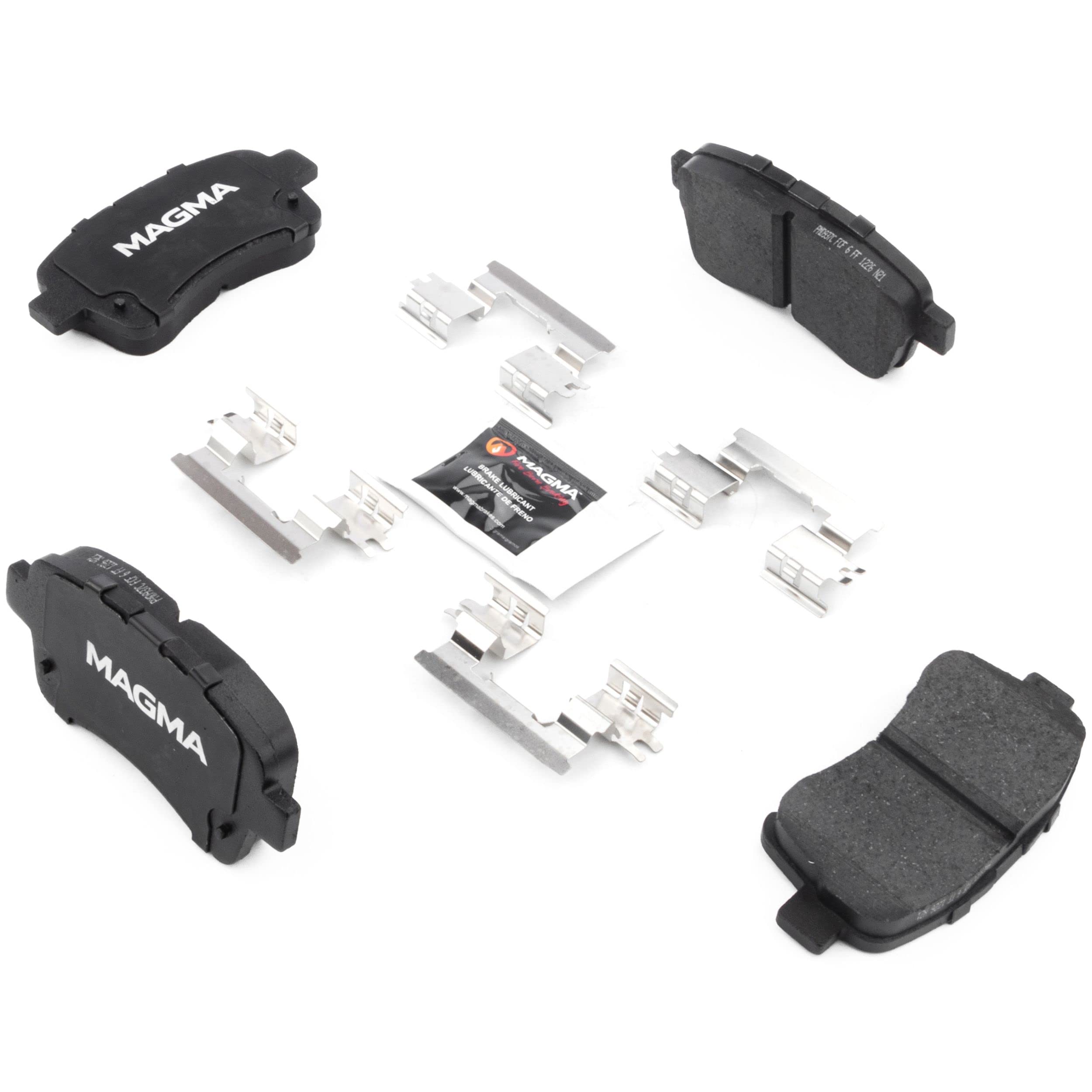 Premium MAGMA PMD937C Ceramic Brake Pads for Front Wheels - High-Performance, Low Dust, Quiet Braking for Cars, Trucks & SUVs - Perfect for Daily Commuting & Highway Driving