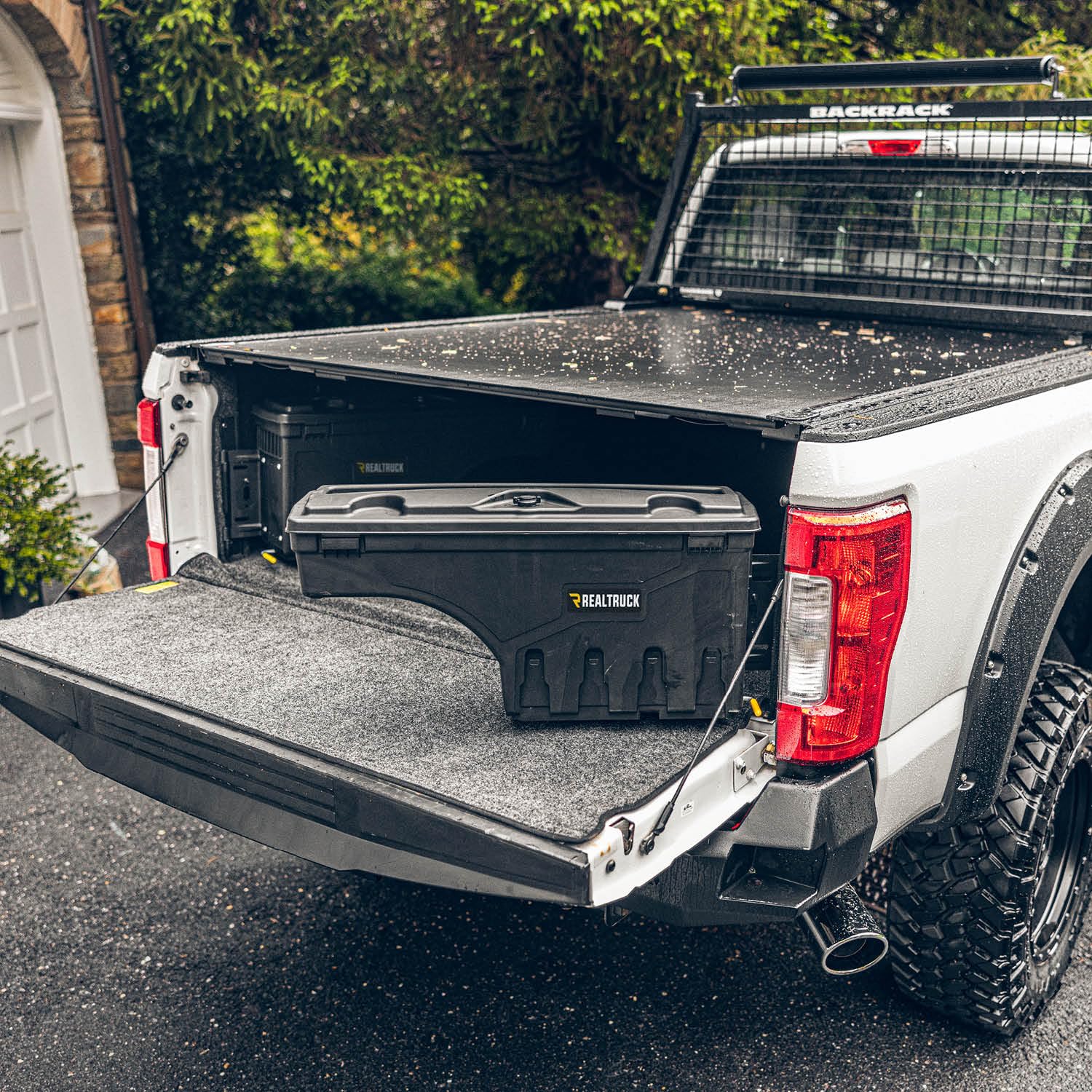 UnderCover SC206D SwingCase Truck Bed Storage Box - Fits 2019-2020 Ford Ranger (Driver Side) | Black | Secure Gear Organization for Camping, Tools & Work Equipment
