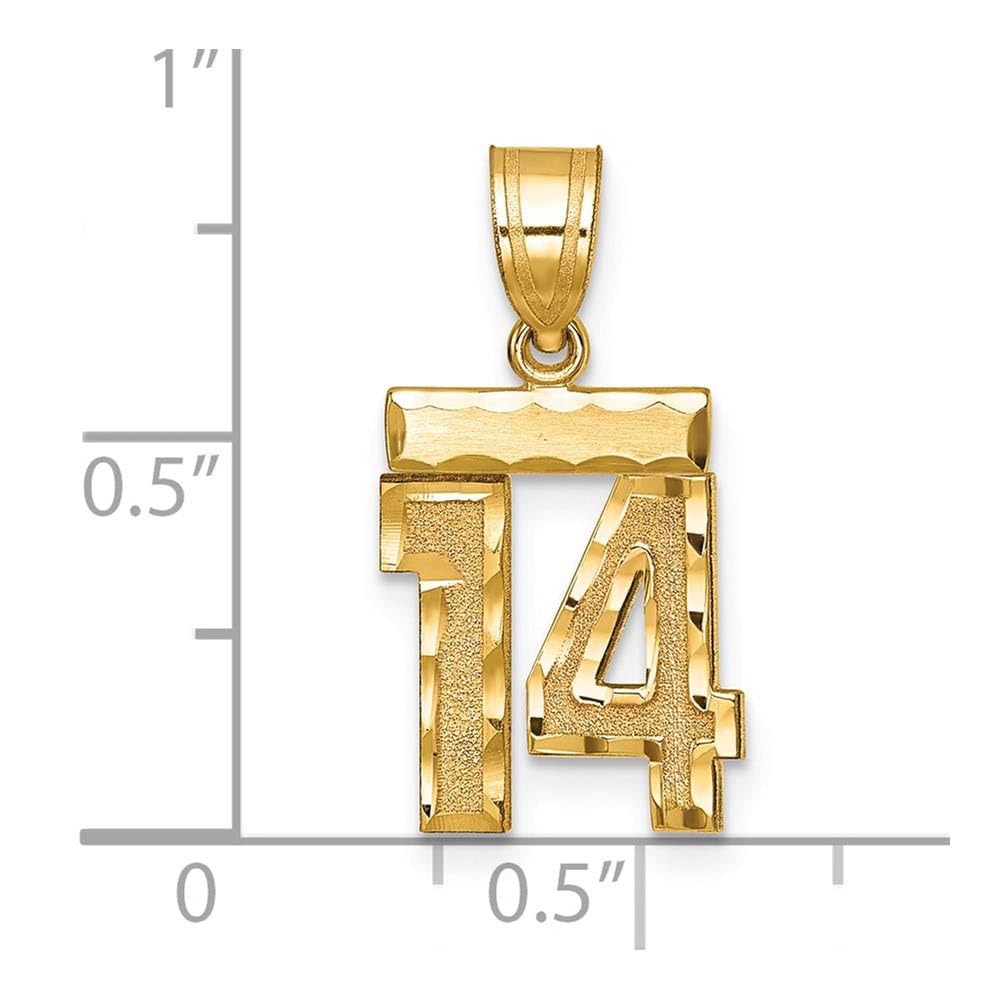14k Yellow Gold Black Bow Pendant - Varsity Collection for Gifts & Jewelry