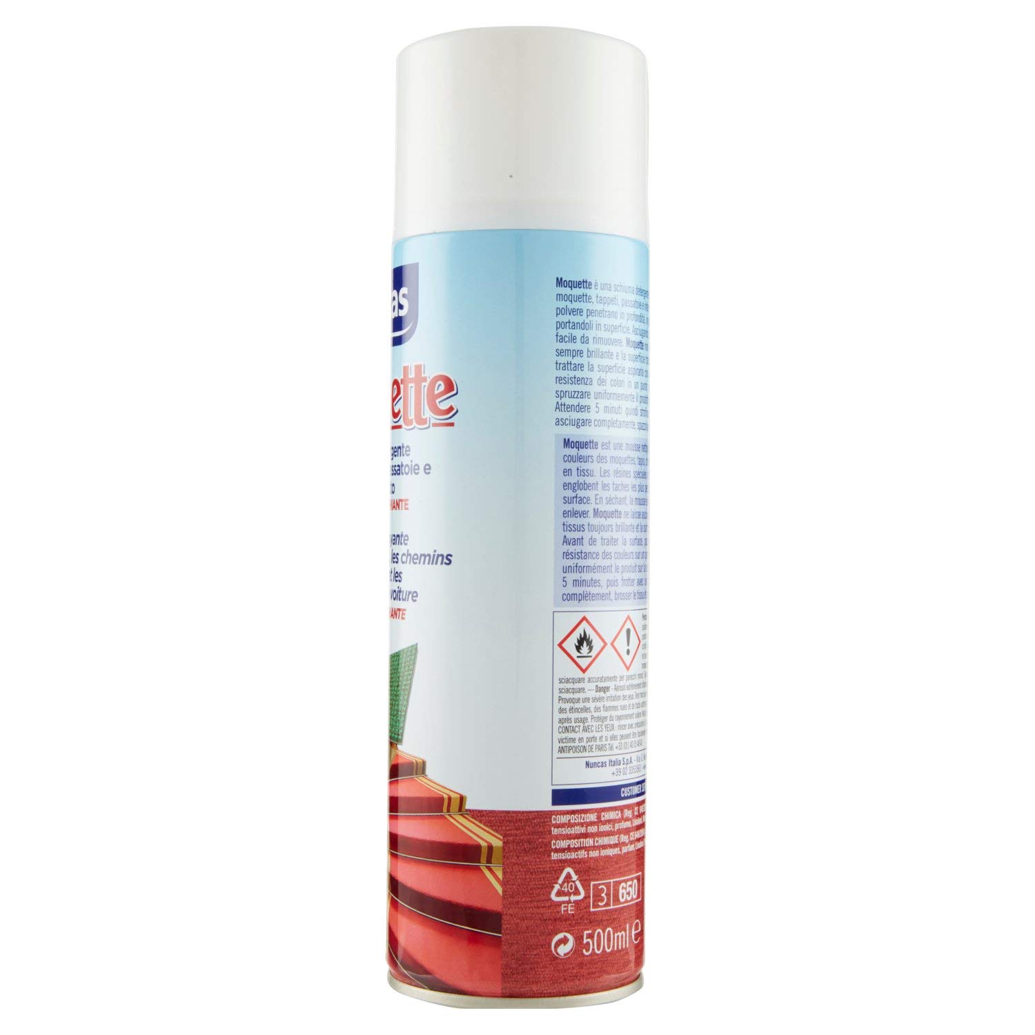 Nuncas Carpet Stain Remover Spray - 500ml | Effective for Pet Stains, Spills & Odors | Perfect for Home, Office & Car Upholstery Cleaning