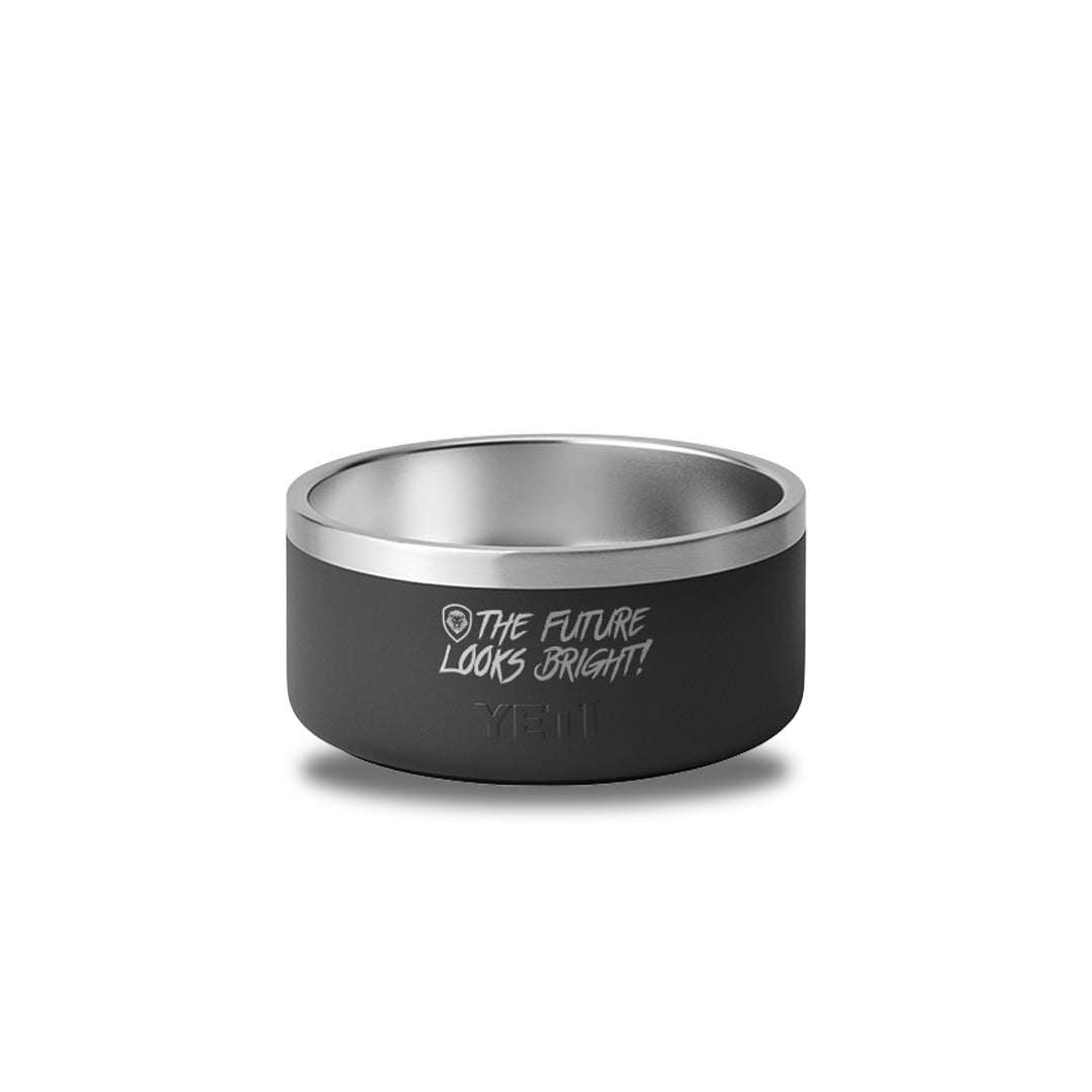 Future Looks Bright Valuetainment Black YETI Dog Bowl 4 oz - Durable Pet Food & Water Dish for Small Dogs - Perfect for Travel, Camping & Outdoor Adventures
