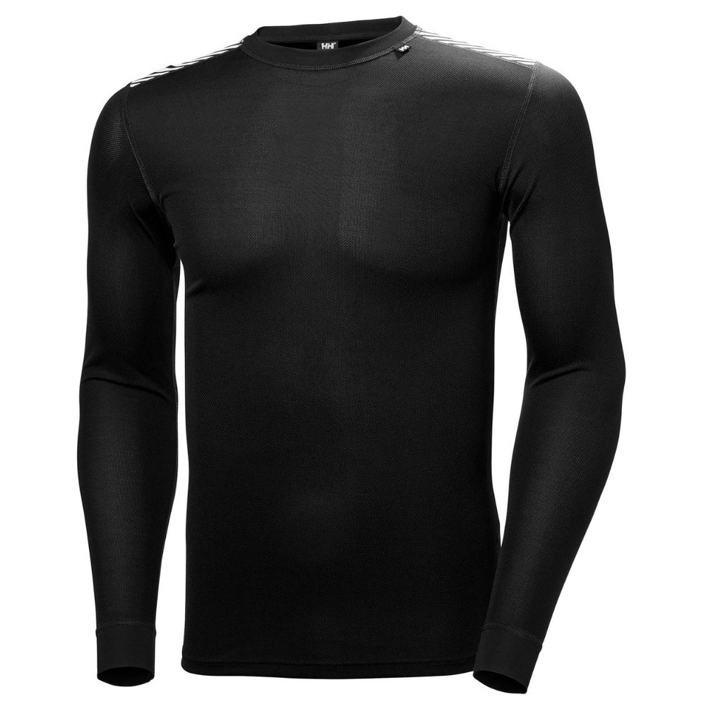 Helly Hansen LIFA Active Comfort Lightweight Ski Thermal Set for Men & Women - Moisture-Wicking Base Layer for Skiing, Snowboarding & Winter Sports (Black) - Stay Warm & Dry in Cold Weather