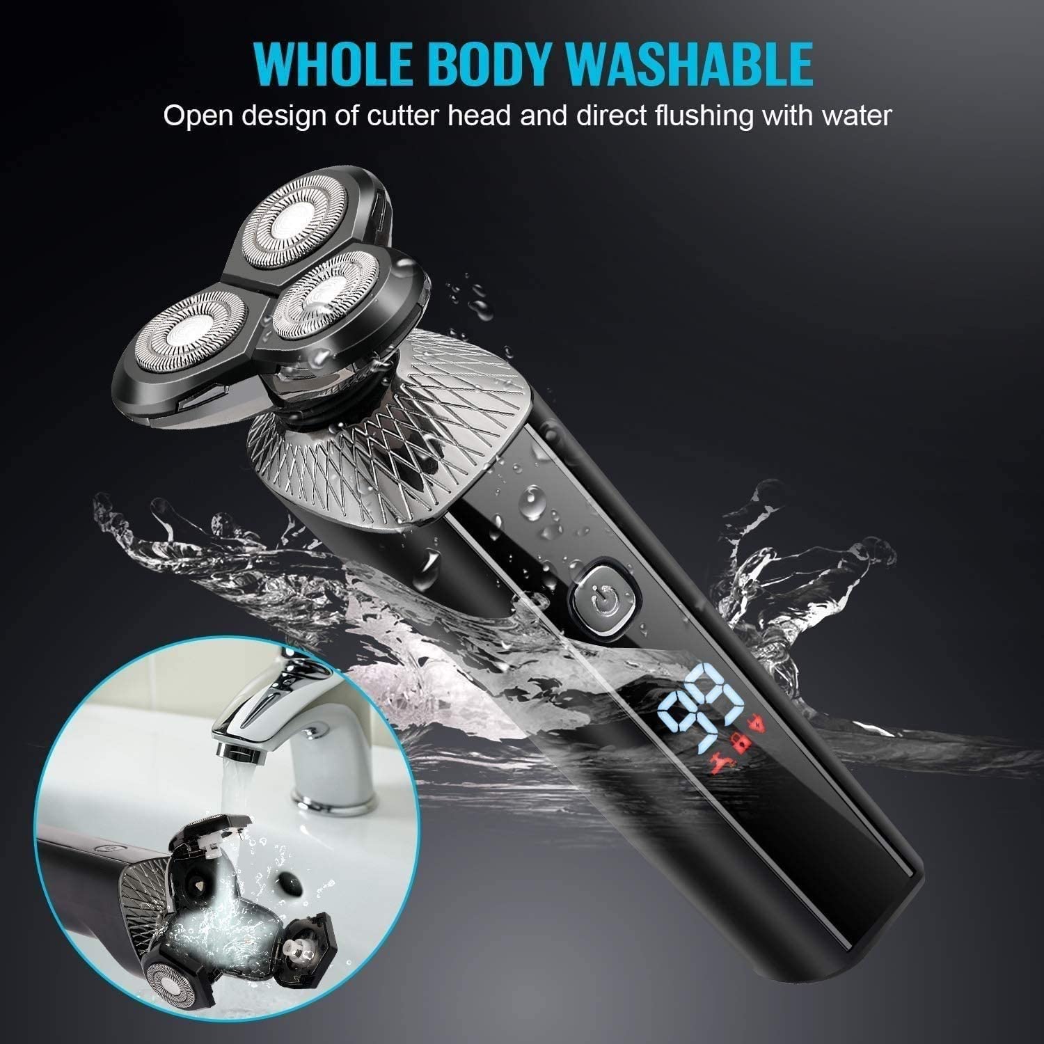 Best Electric Razors for Men - Wet & Dry Cordless Shaver with Precision Blades - Perfect for Travel, Home & Gym Grooming Kit