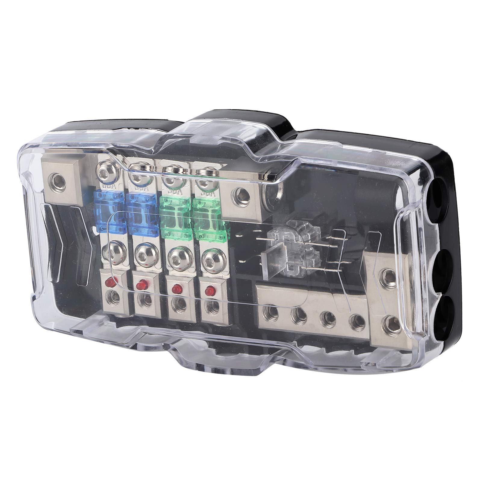 12V 30A Fuse Holder with LED Indicator - Waterproof Blade Fuse Block for Car, Boat, RV & Marine Electrical Systems - Perfect for Automotive, Marine & Off-Road Applications