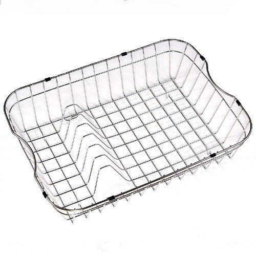 Houzer RB 4100 Stainless Steel Wirecraft 5.25 Inch High Rinsing Basket - Perfect for Kitchen Sink, Dishwashing, and Food Prep Organization