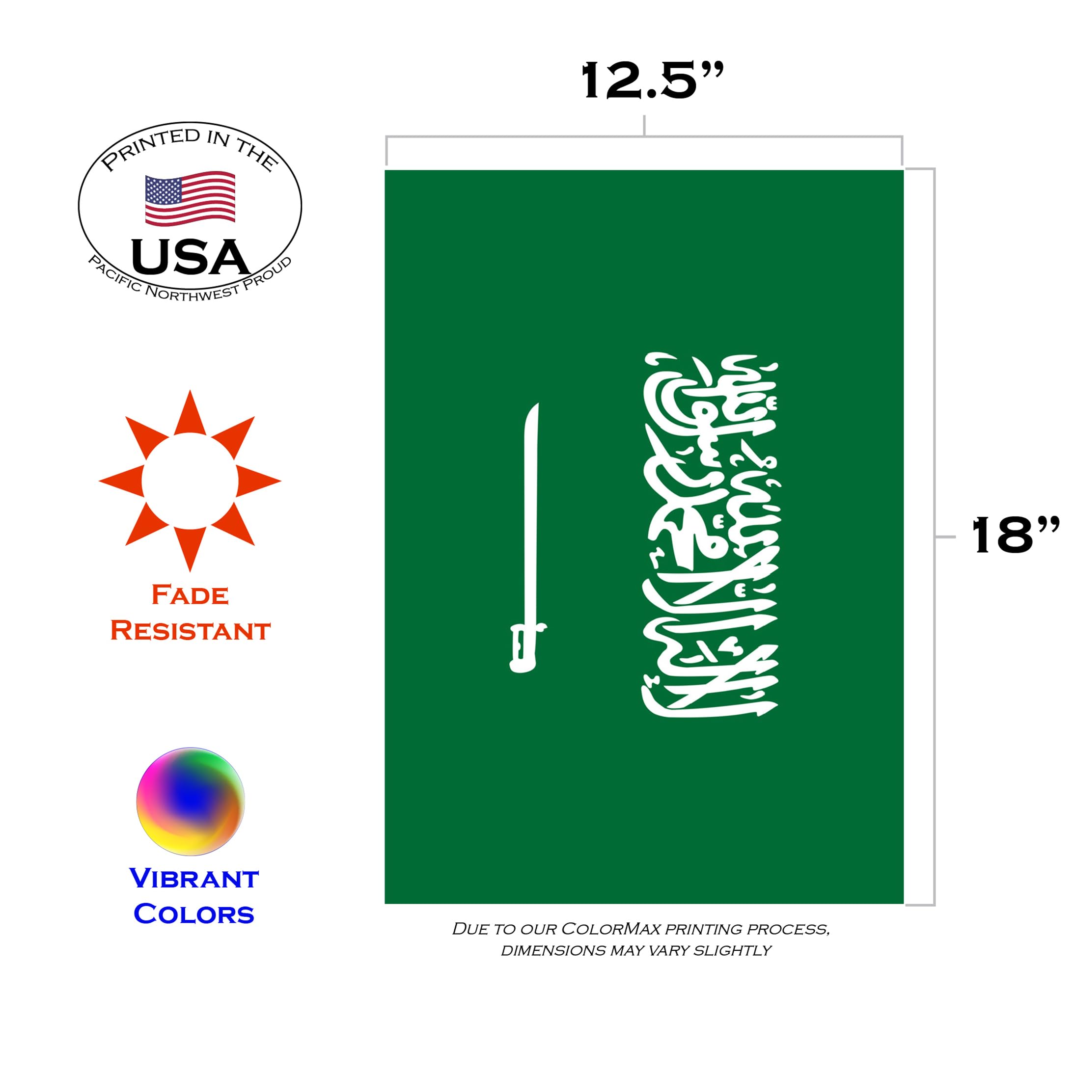 Toland Home Garden 12.5 x 18 Inch Decorative Garden Flag - Premium Outdoor Yard Decor for Patio, Lawn & Seasonal Celebrations (12.5