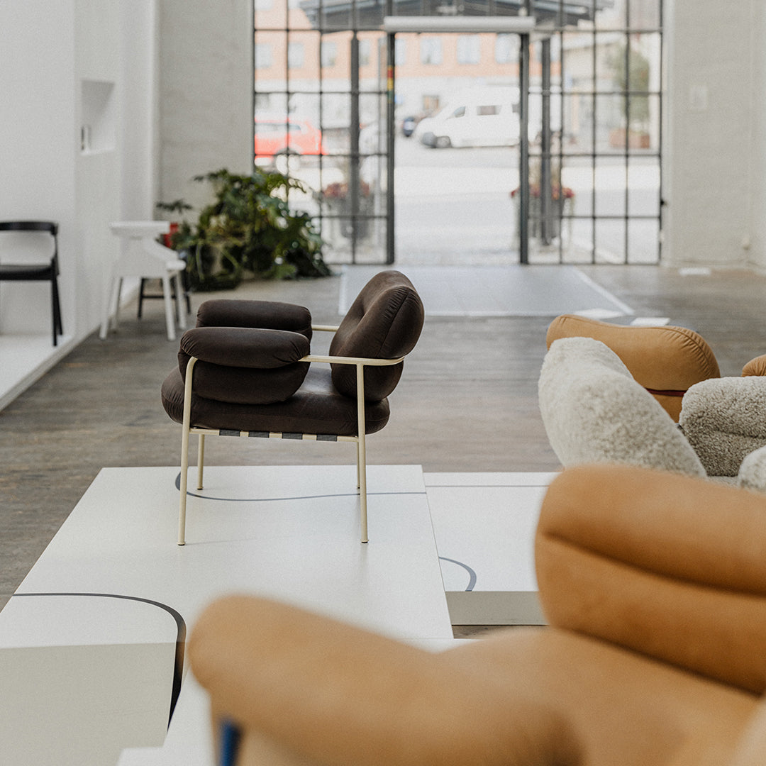 Andreas Engesvik Bollo Armchair by Fogia - Modern Scandinavian Lounge Chair for Living Room, Bedroom, or Office - Comfortable & Stylish Seating Solution