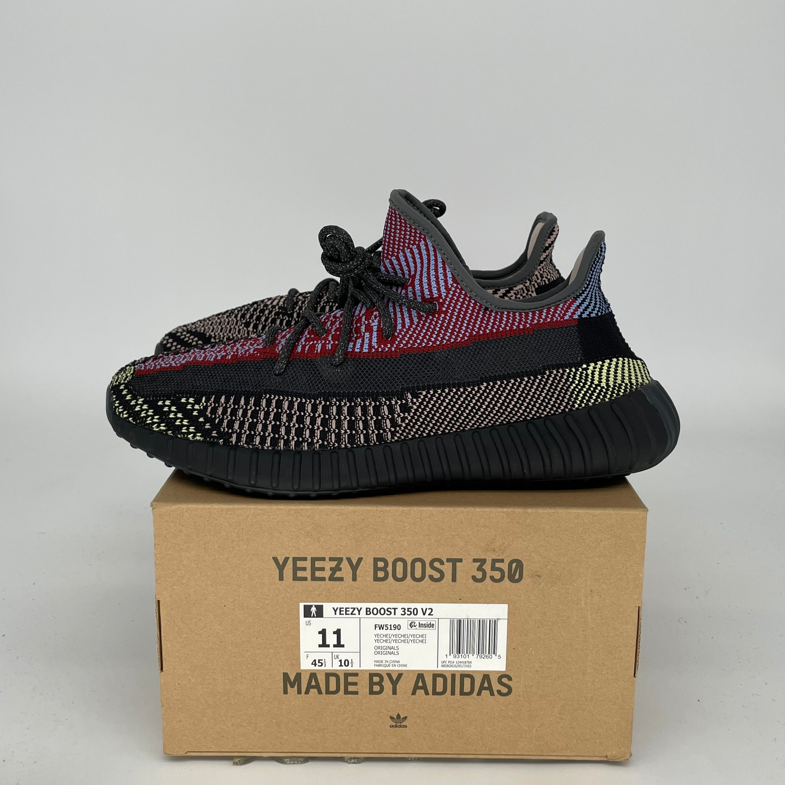 Adidas Yeezy Boost 350 V2 Yecheil NR - Men's Size 11 Running Shoes | Stylish Comfort for Jogging, Gym & Casual Wear | FW5190