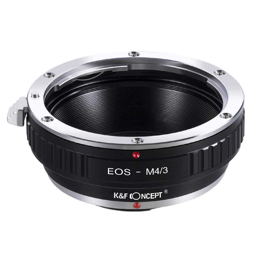 K&F Concept EF to M4/3 Lens Mount Adapter - Compatible with Canon EF/EF-S Lenses to Micro Four Thirds Cameras for Olympus PEN & Panasonic Lumix - Perfect for Photography & Videography