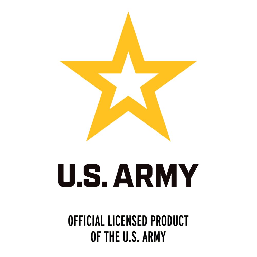 U.S. Army Logo Soldier Silhouette Cosmetic Bag - Military Themed Makeup Organizer Pouch for Travel, Gym & Everyday Use