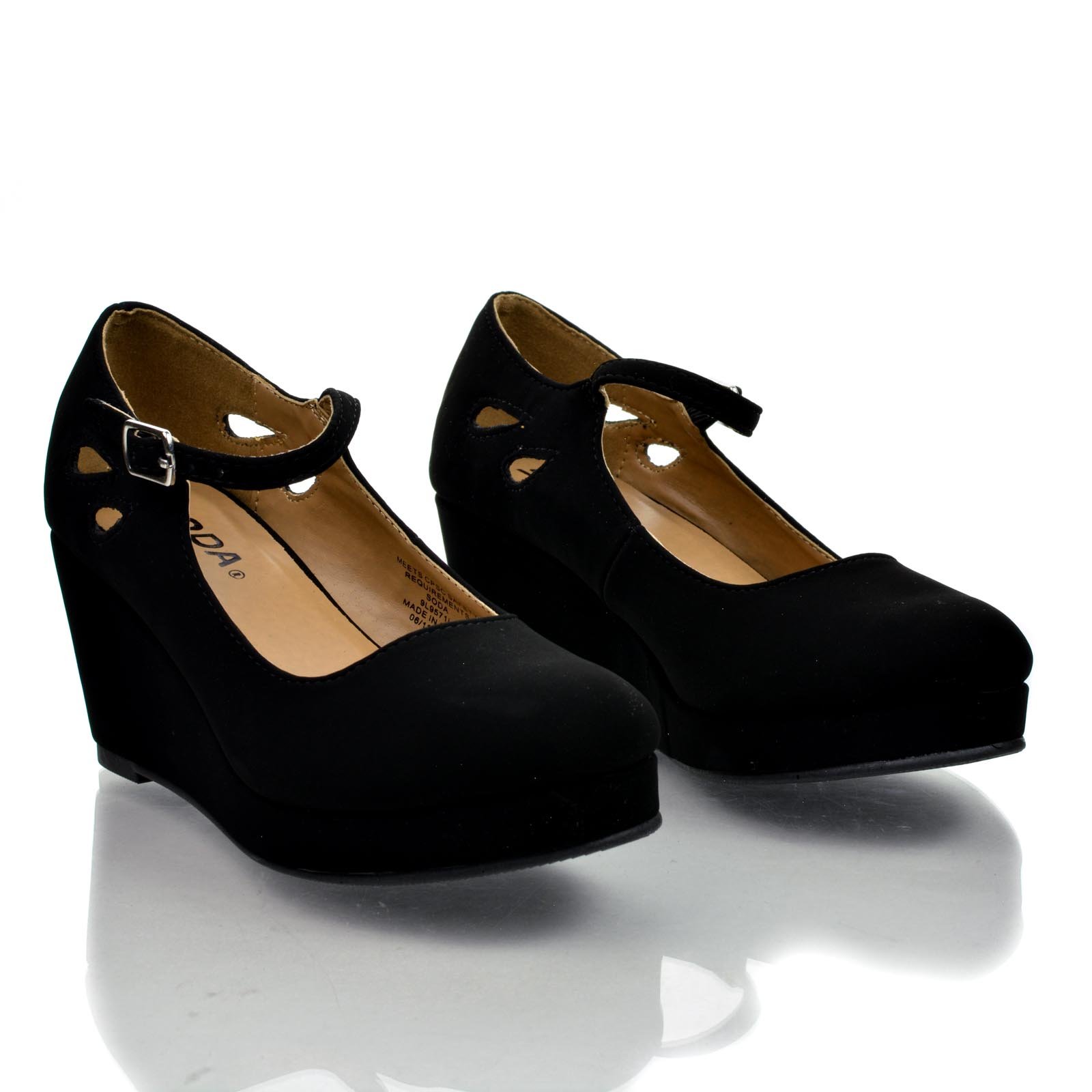 Cute Girls' Closed Toe Mary Jane Platform Wedge Sandals - Comfortable School Shoes for Toddlers & Kids | Perfect for School, Parties & Everyday Wear