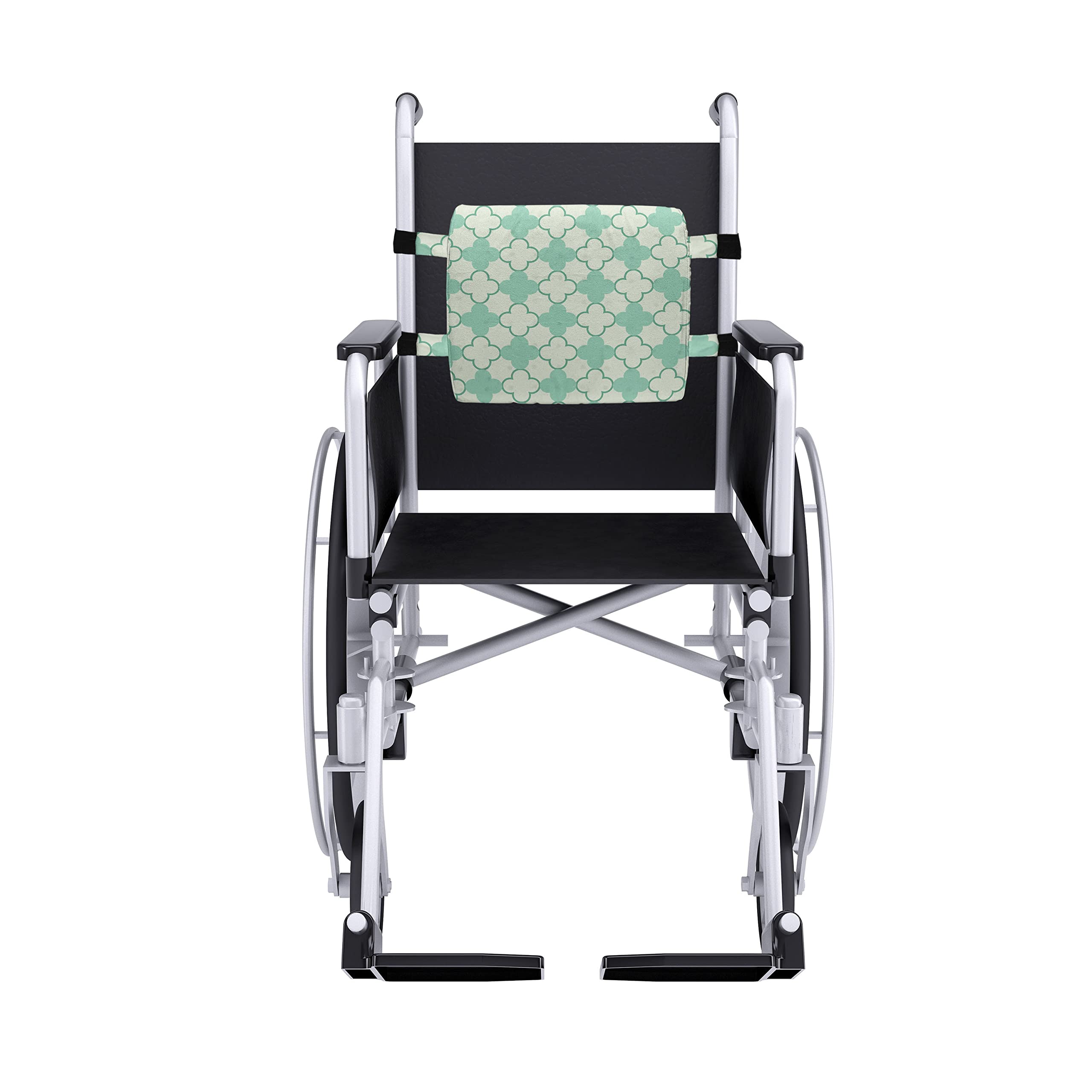 Ambesonne Mint Green Lumbar Support Pillow - Victorian Floral Design, High-Density Foam for Office Chair & Car Seat (14
