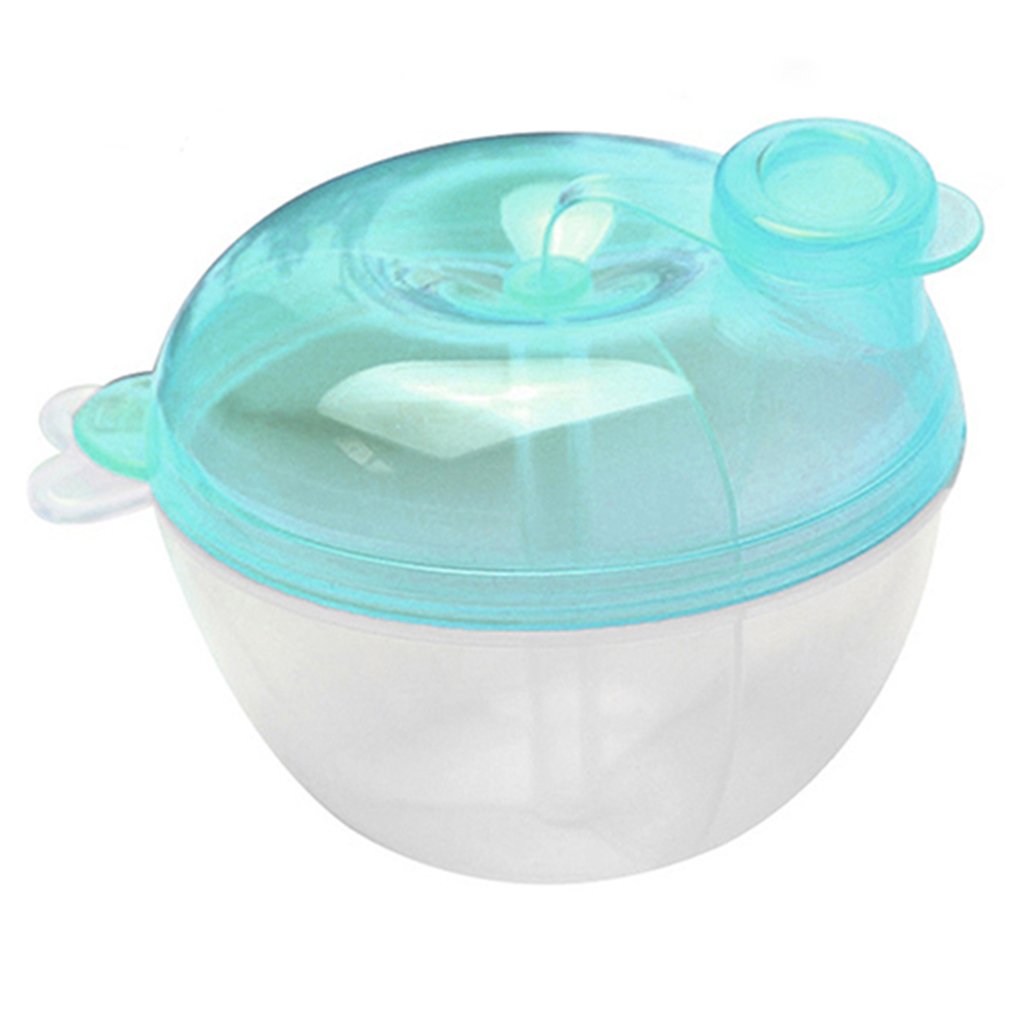 Gemini_mall® Baby Food Storage Container with Powder Dispenser - BPA-Free, Leak-Proof, Stackable for Formula, Snacks & Breast Milk (Blue) | Perfect for Daycare, Travel & On-the-Go Feeding