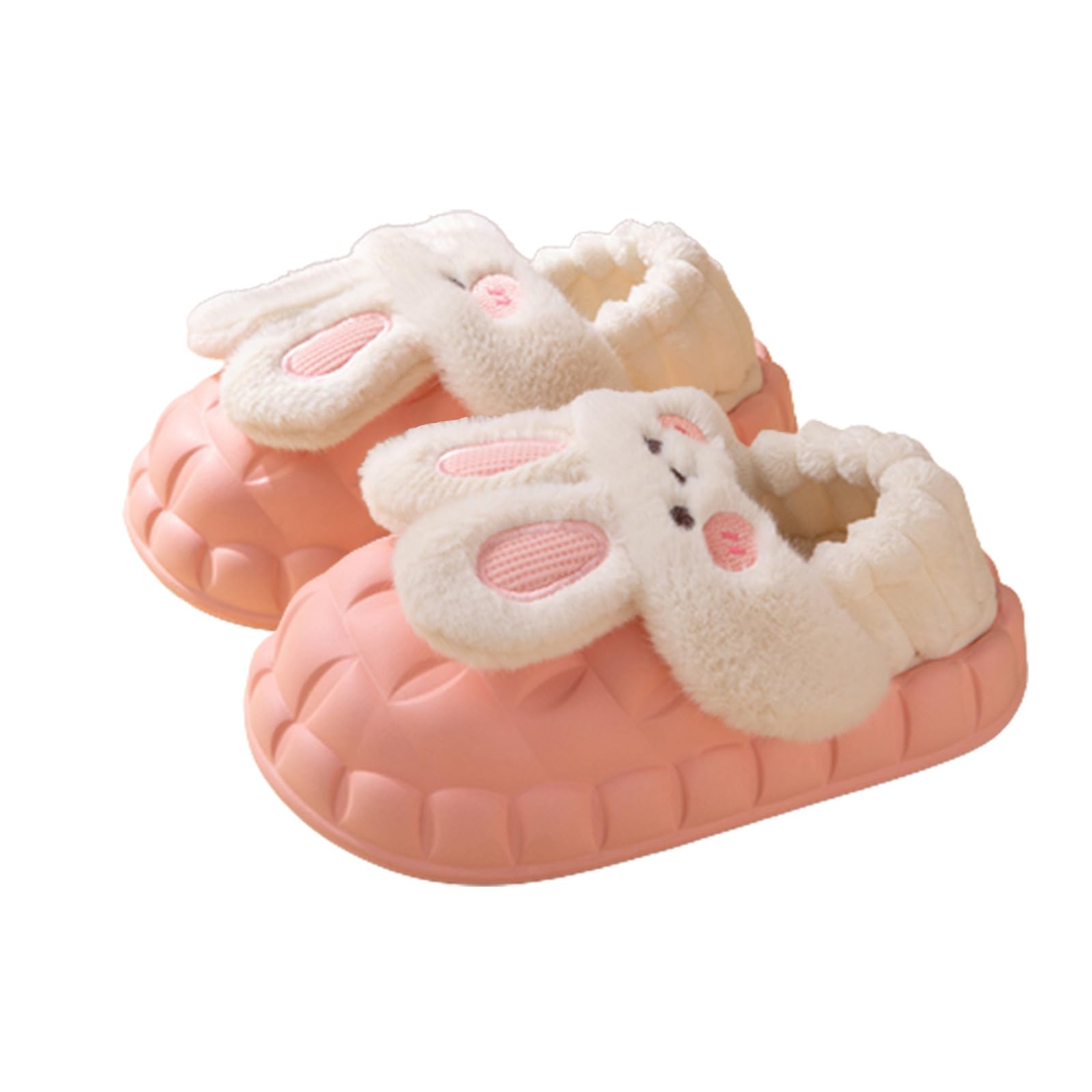 Women's Cute Removable Rabbit Ears Plush Slippers - Soft Bunny House Shoes for Women & Girls - Perfect for Indoor Lounging, Bedroom Comfort & Cozy Gift Giving