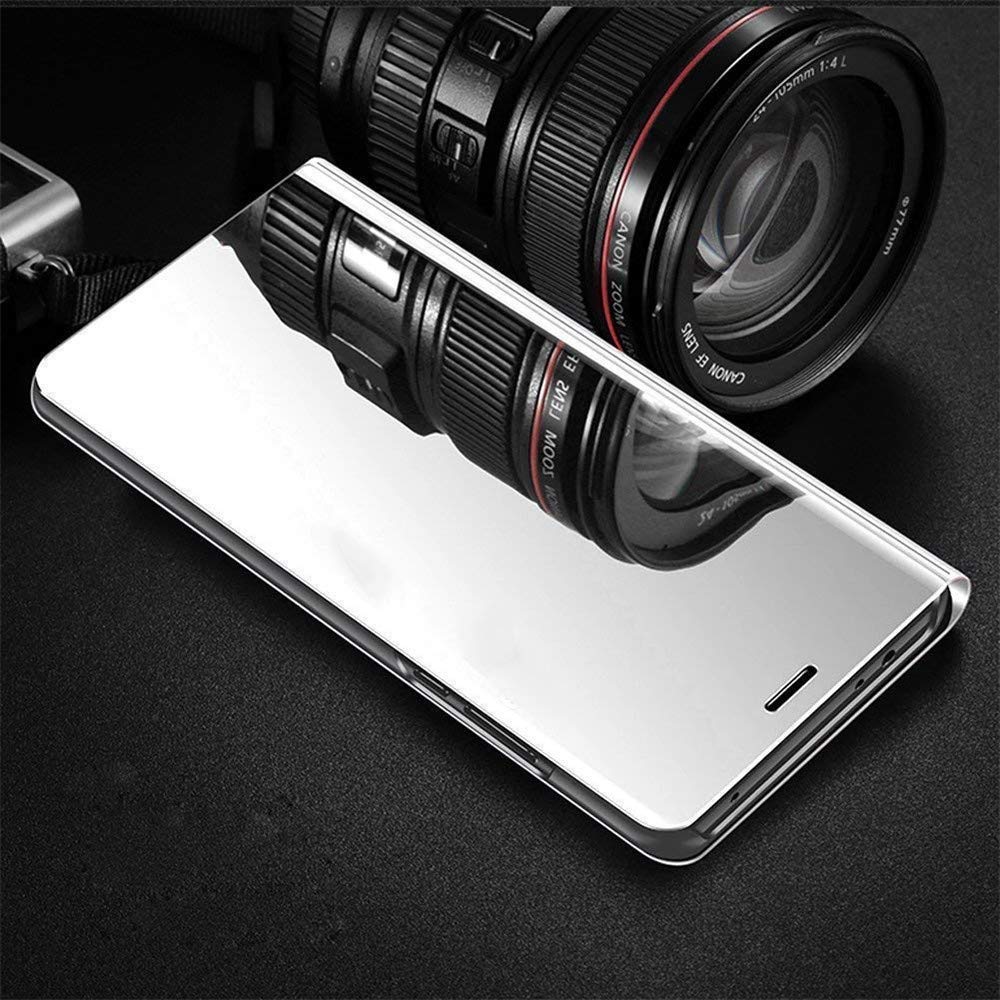 Premium Mirror Design Ultra Slim Clear View Flip Case with Kickstand for iPhone 12 Pro Max (6.7