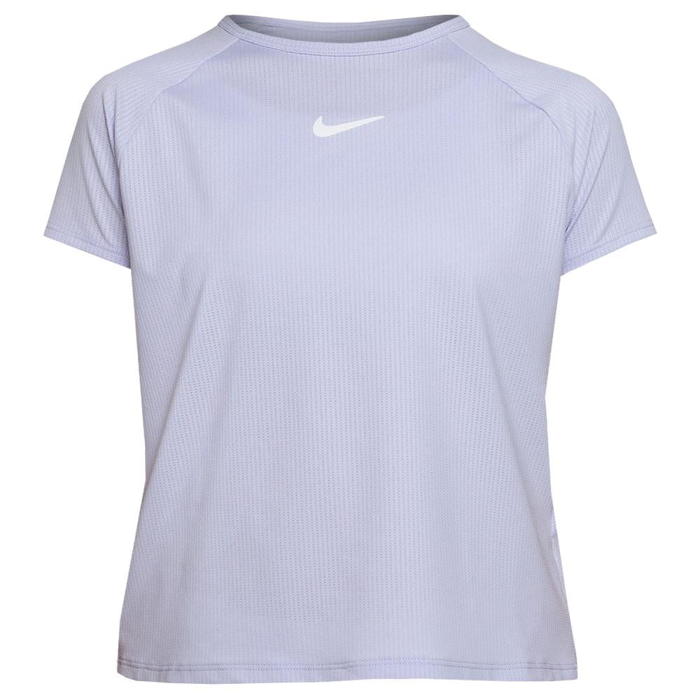 Nike Girls Victory Short Sleeve T-Shirt - Breathable Cotton Tee for Active Kids | Oxygen Purple | Perfect for Sports, School & Play