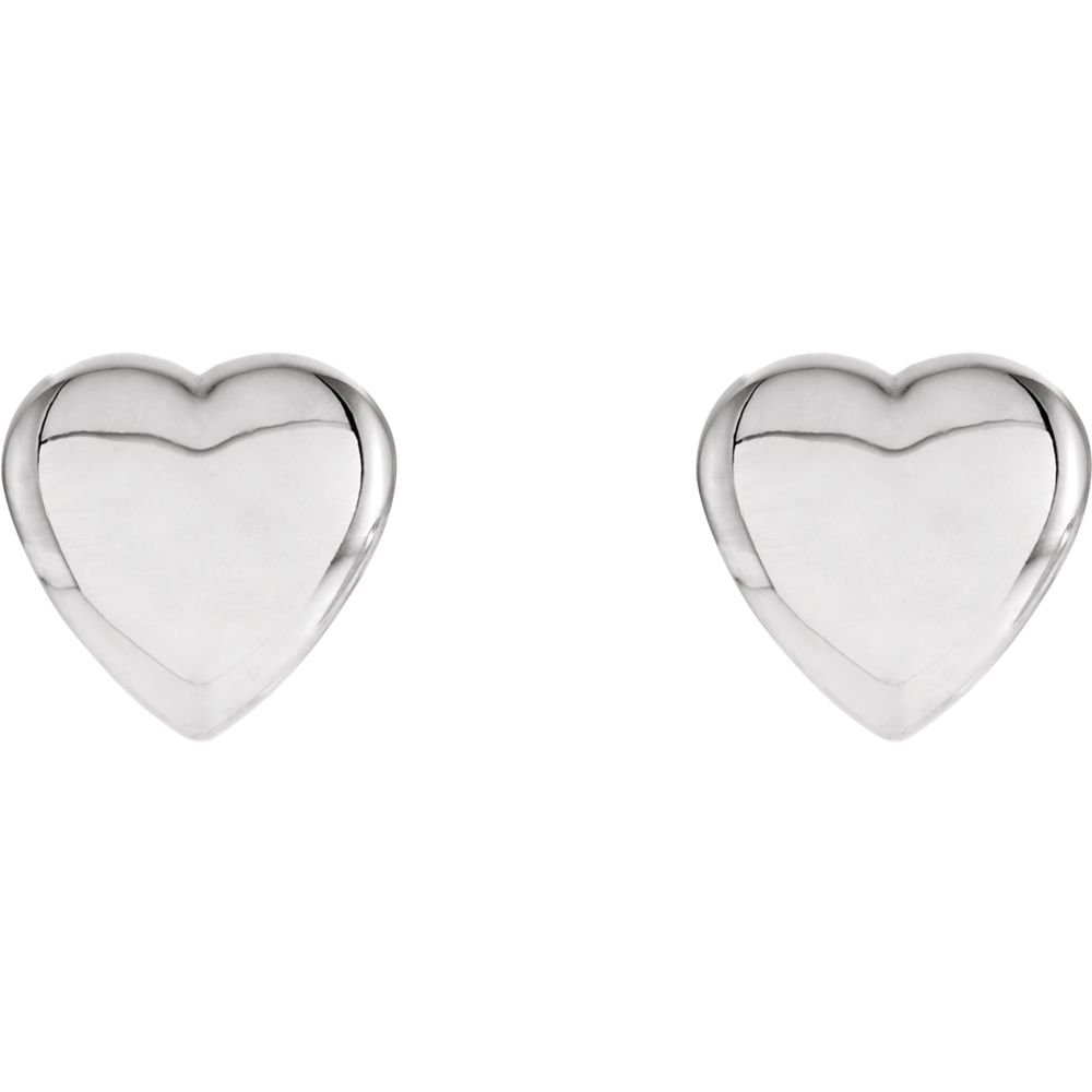 925 Sterling Silver Heart Earrings for Women - Dainty Hypoallergenic Stud Earrings - Perfect Gift for Valentine's Day, Anniversary & Everyday Wear