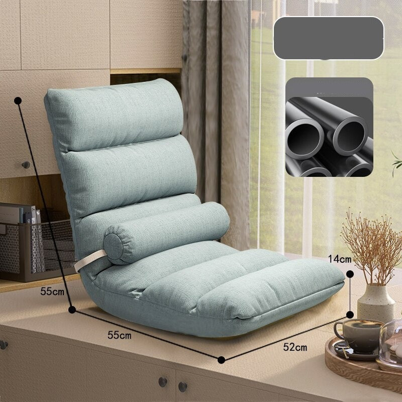 Comfortable Tatami Foldable Recliner Sofa Chair - Adjustable Backrest for Living Room, Bedroom & Outdoor Relaxation | Perfect for Lounging, Napping & Reading