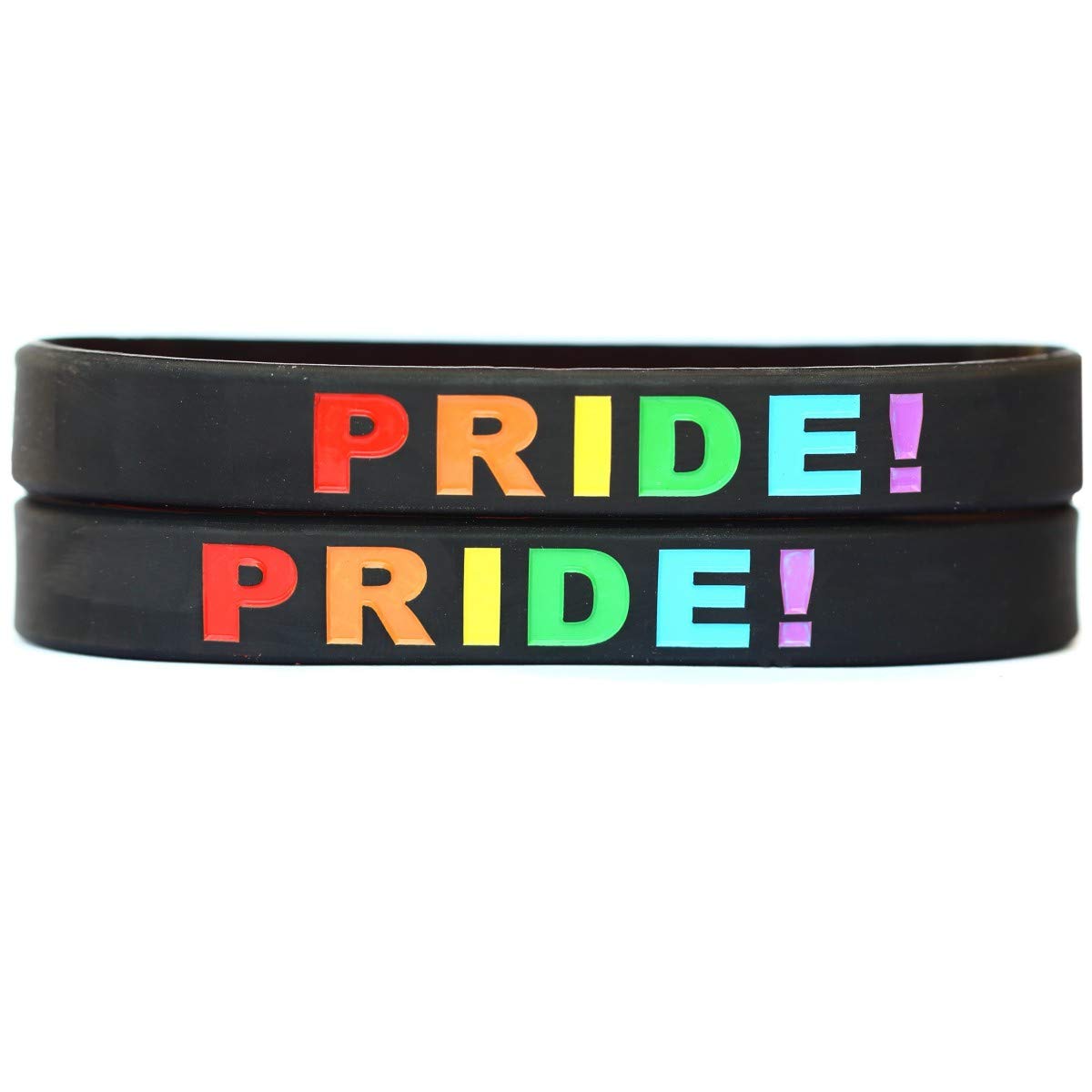 Pride Wristband Set - 2 to 100 Rainbow Bracelets for LGBTQ+ Support, Events & Fundraisers | Bulk Pack for Pride Parades, Parties & Awareness Campaigns