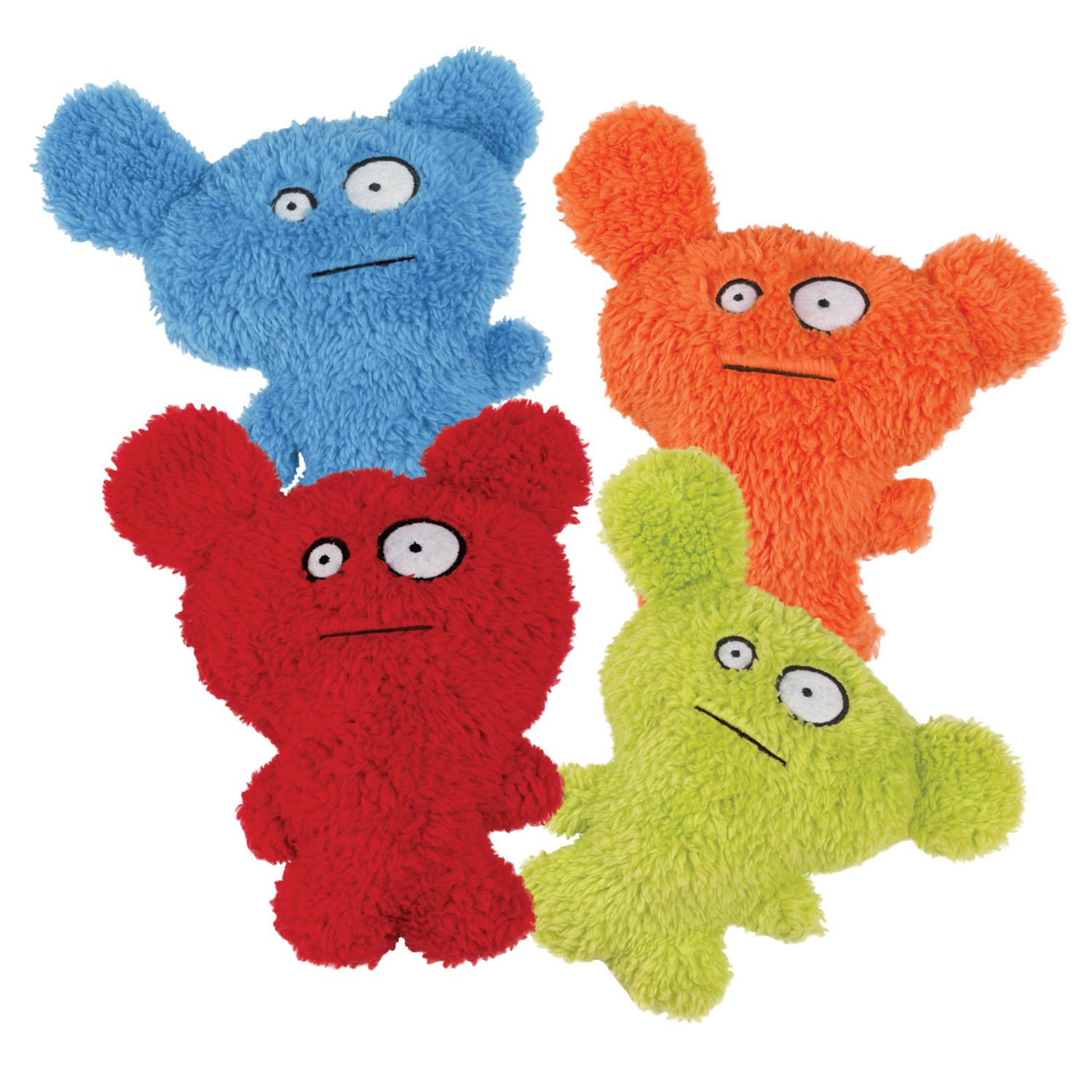 Furzies 6-Inch Blue Plush Dog Toy with Squeaker - Soft & Durable Chew Toy for Small & Medium Dogs - Perfect for Playtime, Training & Cuddling